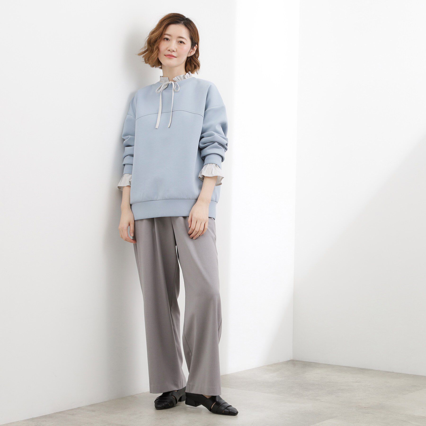 grove「2WAYハーフジップスウェット」|パーカー|