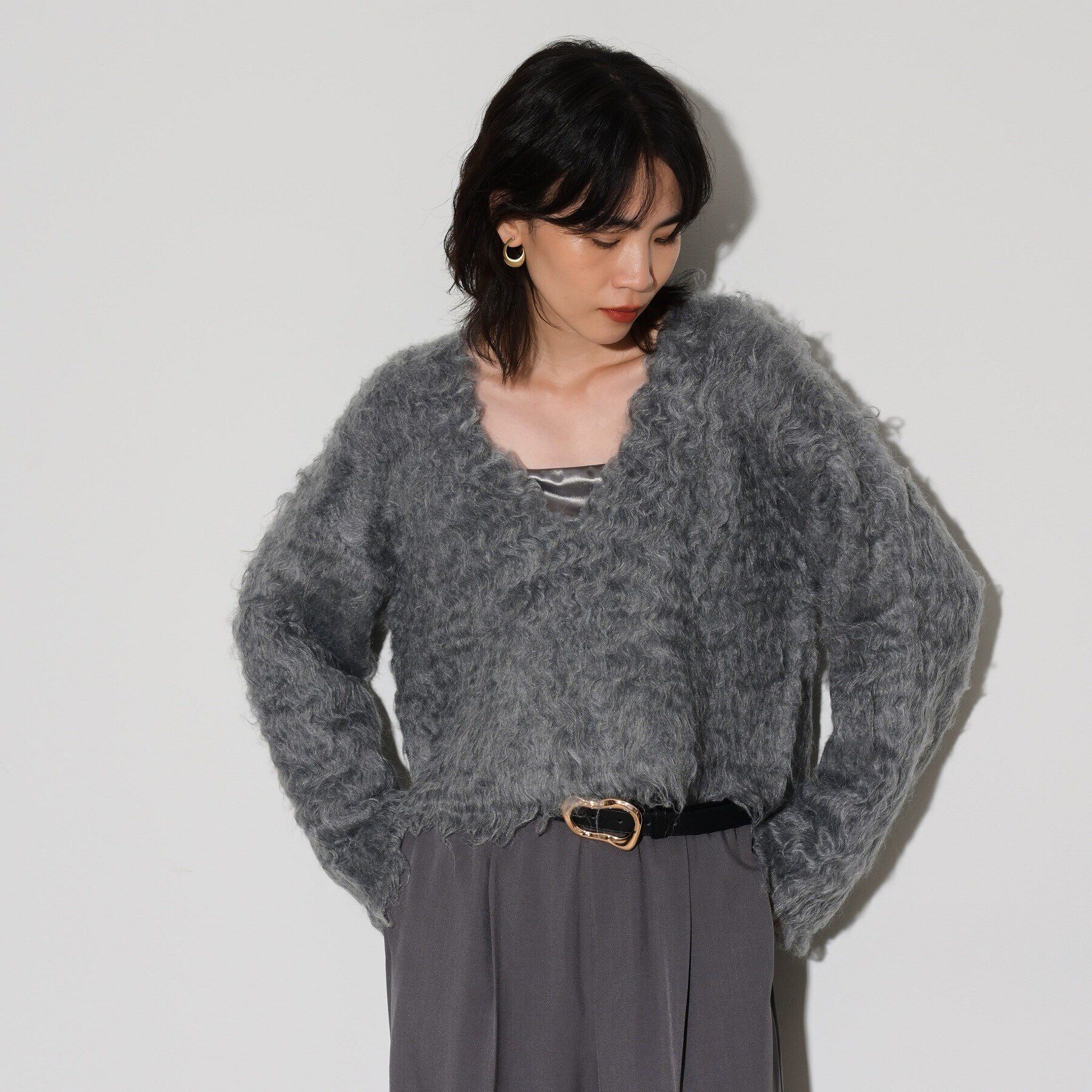 GALLEST「【ラシック＆WEB限定】Vネックシャギーニット」|ニット・セーター|