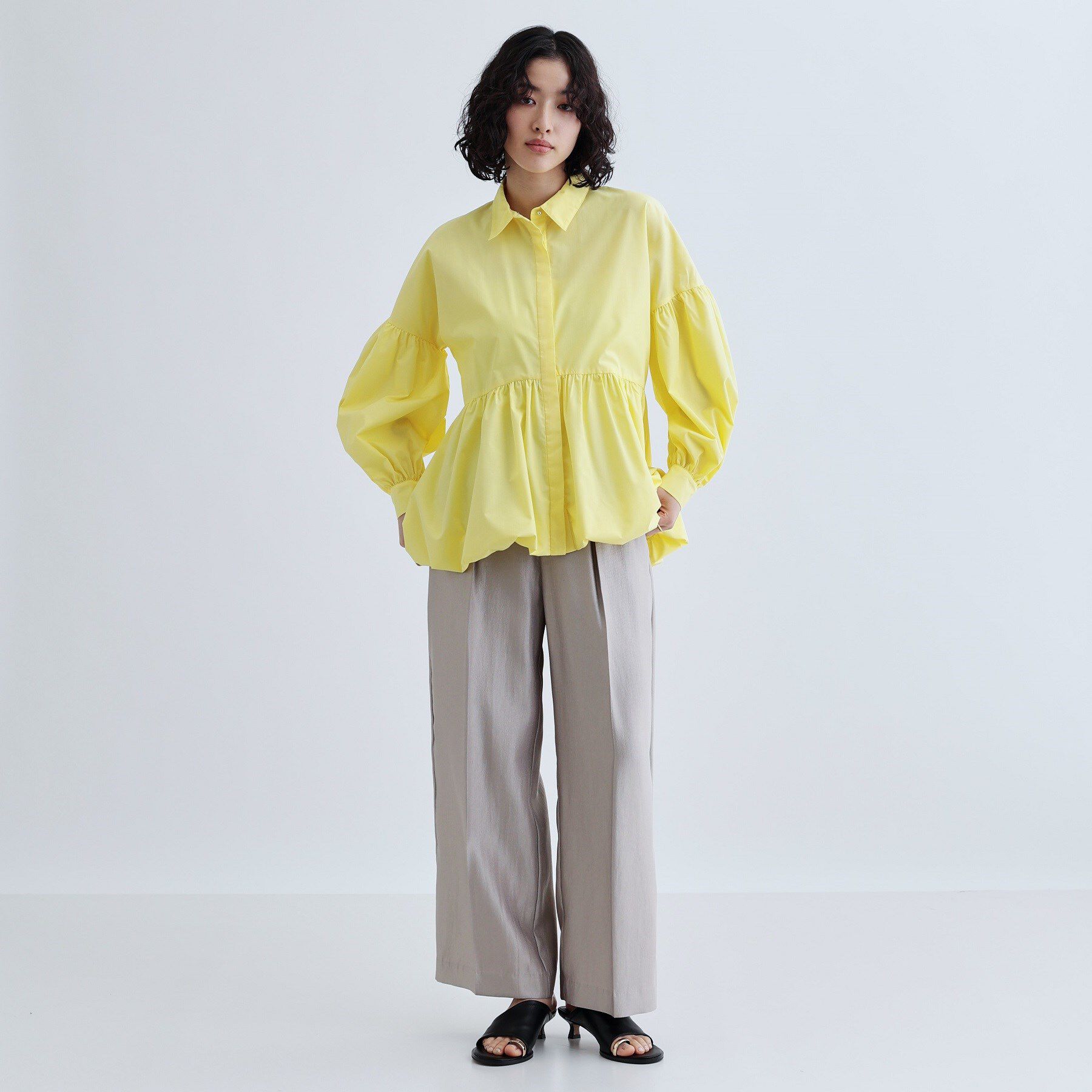 GALLEST「バルーンペプラムブラウス」|シャツ・ブラウス|