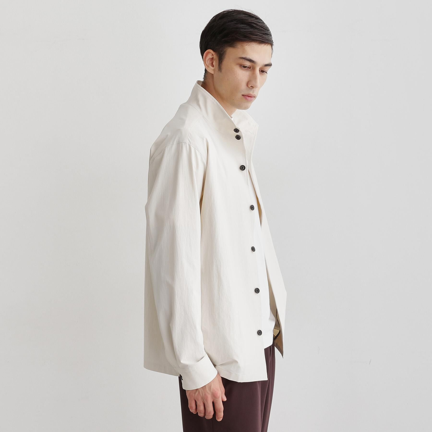 TAKEO KIKUCHI「【3D ナイロン ストレッチ】スタンドカラー シャツブルゾン」|ブルゾン・スタジャン|