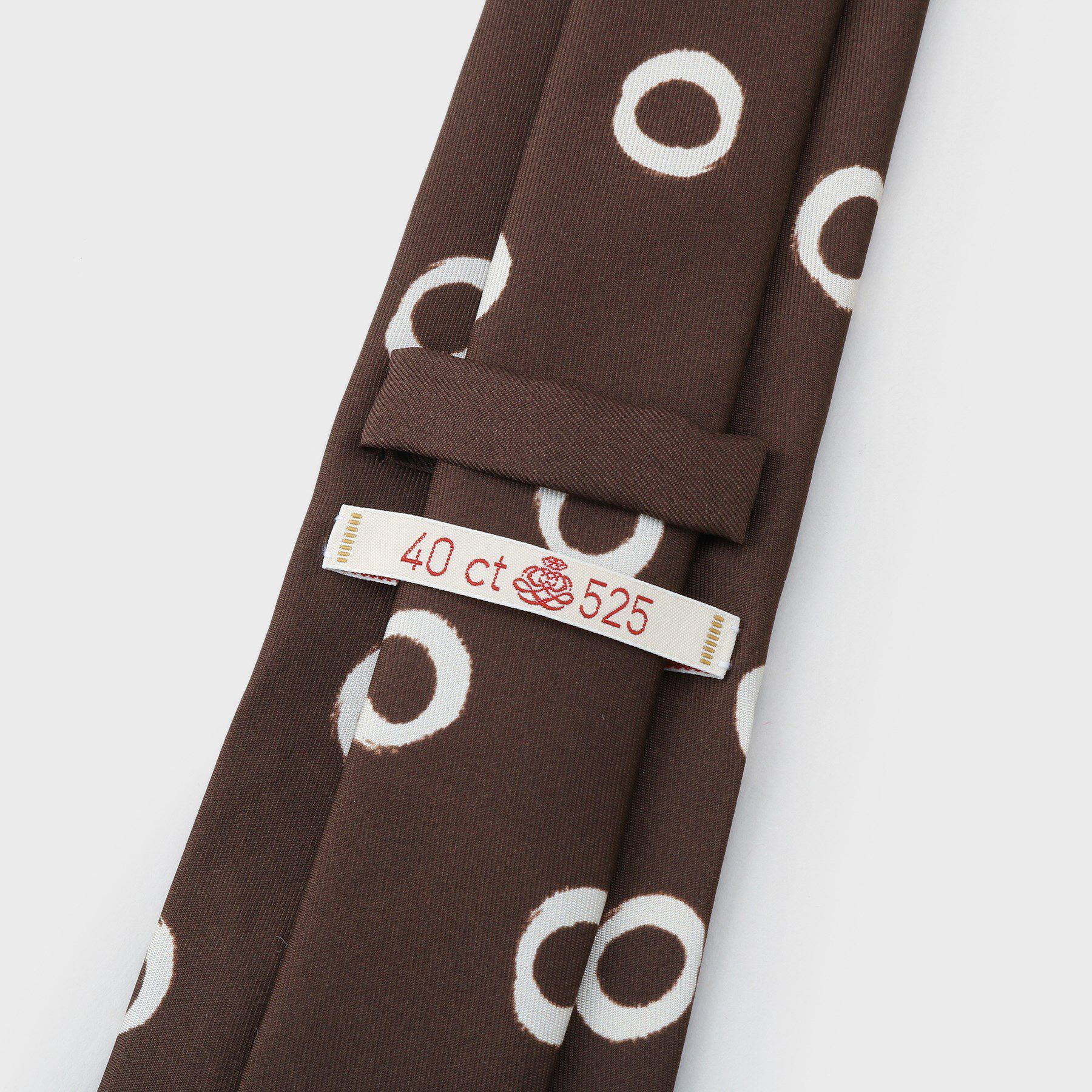 40CARATS&525「手書きサークルドットネクタイ」|ネクタイ・蝶ネクタイ|