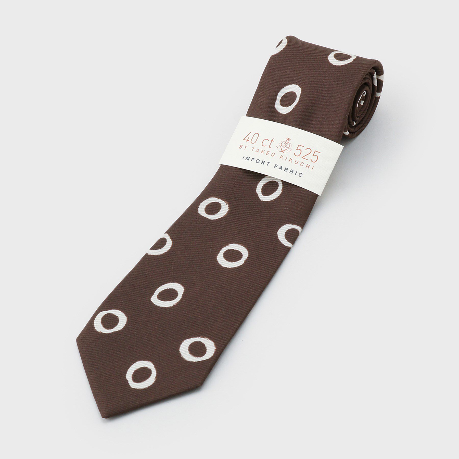 40CARATS&525「手書きサークルドットネクタイ」|ネクタイ・蝶ネクタイ|