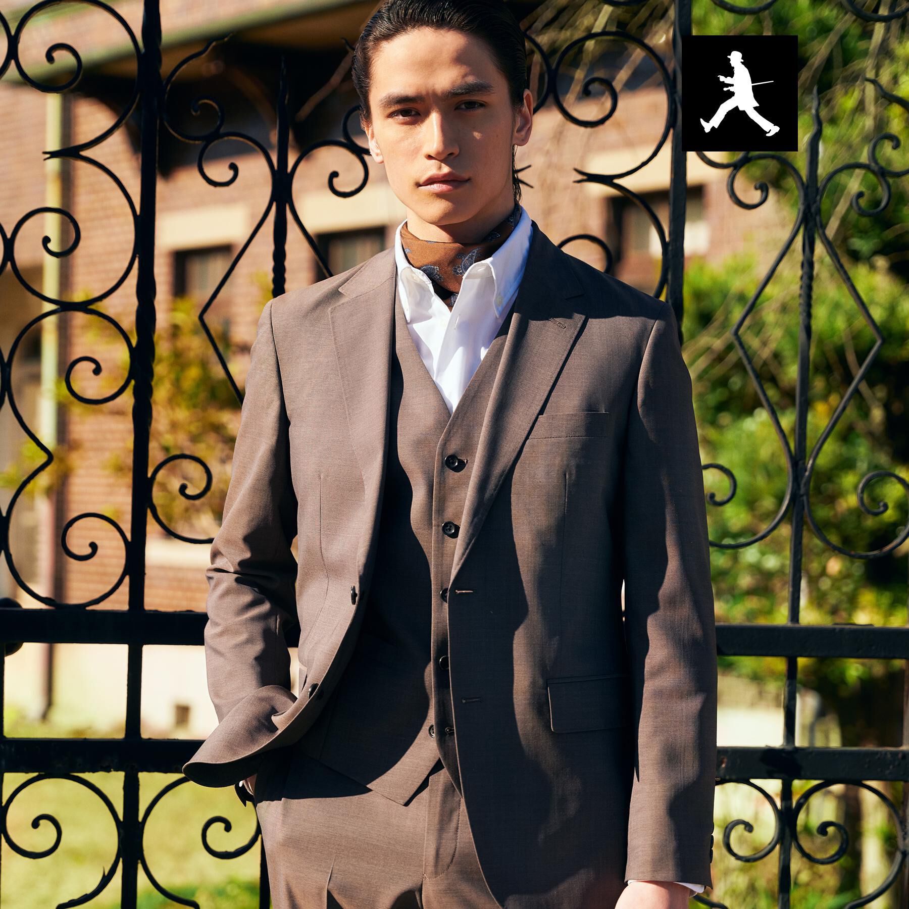 TAKEO KIKUCHI「【BOWLER HAT LABEL】TWトロピカルシャンブレー JAZZジャケット」|テーラードジャケット|