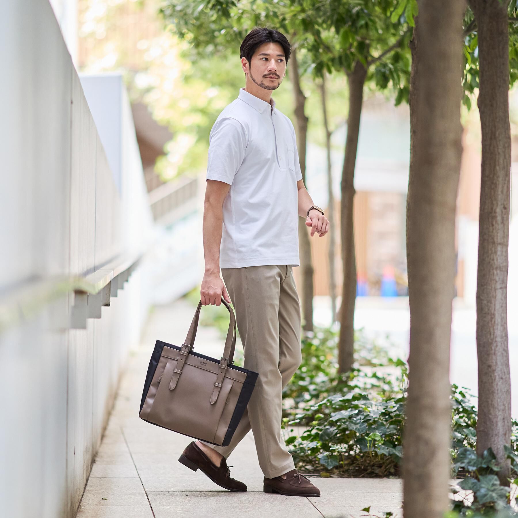 TAKEO KIKUCHI「【Mono Max掲載】CORDLEY（R）スマートブリーフトートバッグ」|トートバッグ|