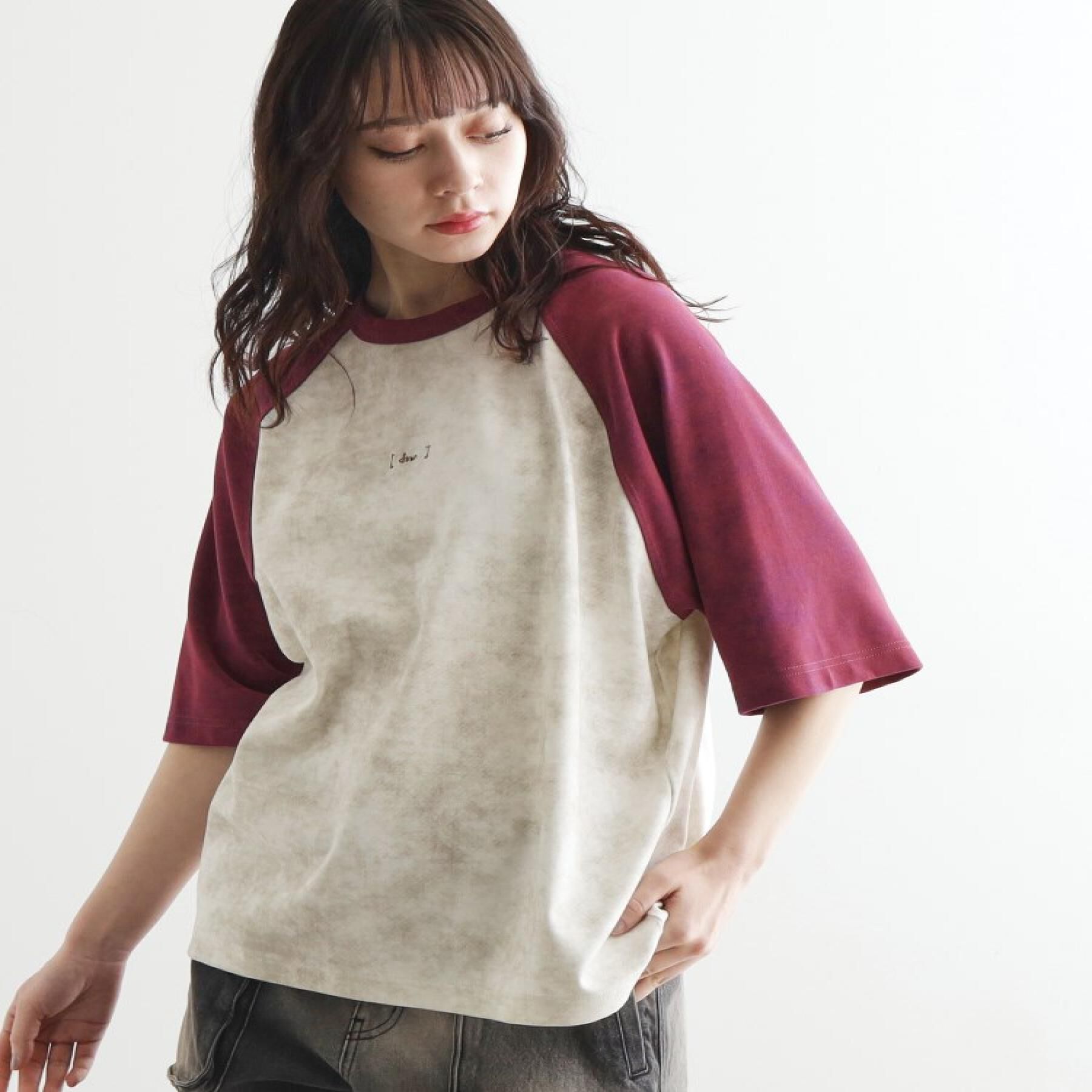 tk.TAKEO KIKUCHI「ヴィンテージライクラグランTシャツ」|Tシャツ・カットソー|