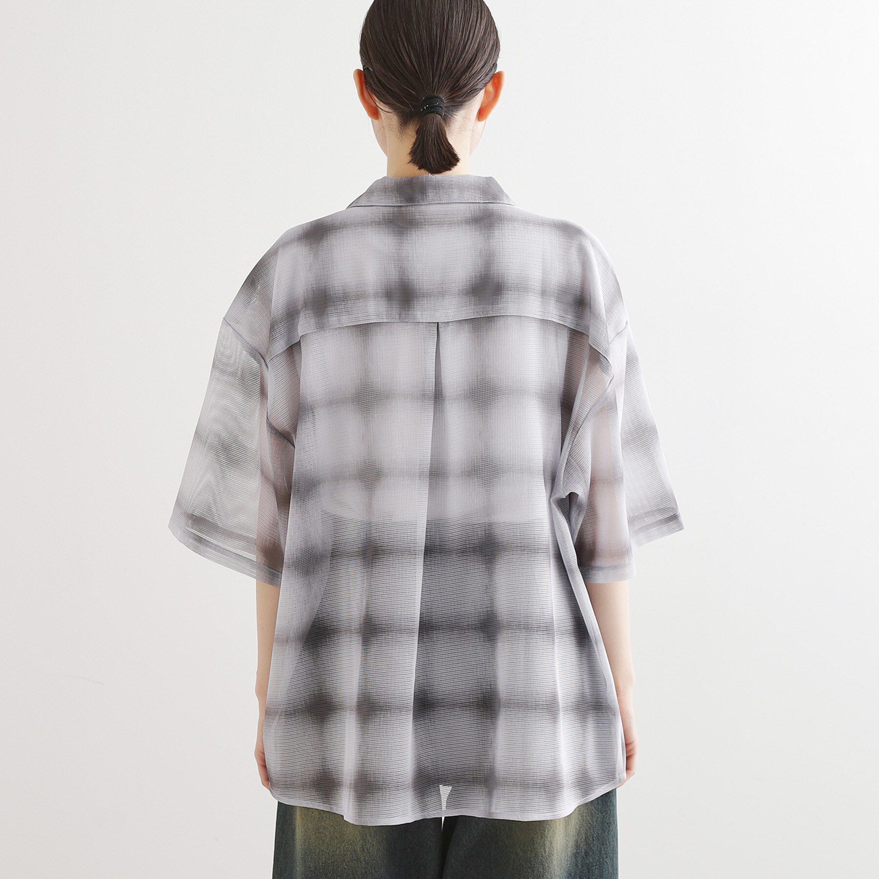 tk.TAKEO KIKUCHI「メッシュオンブレ―チェックシャツ」|シャツ・ブラウス|