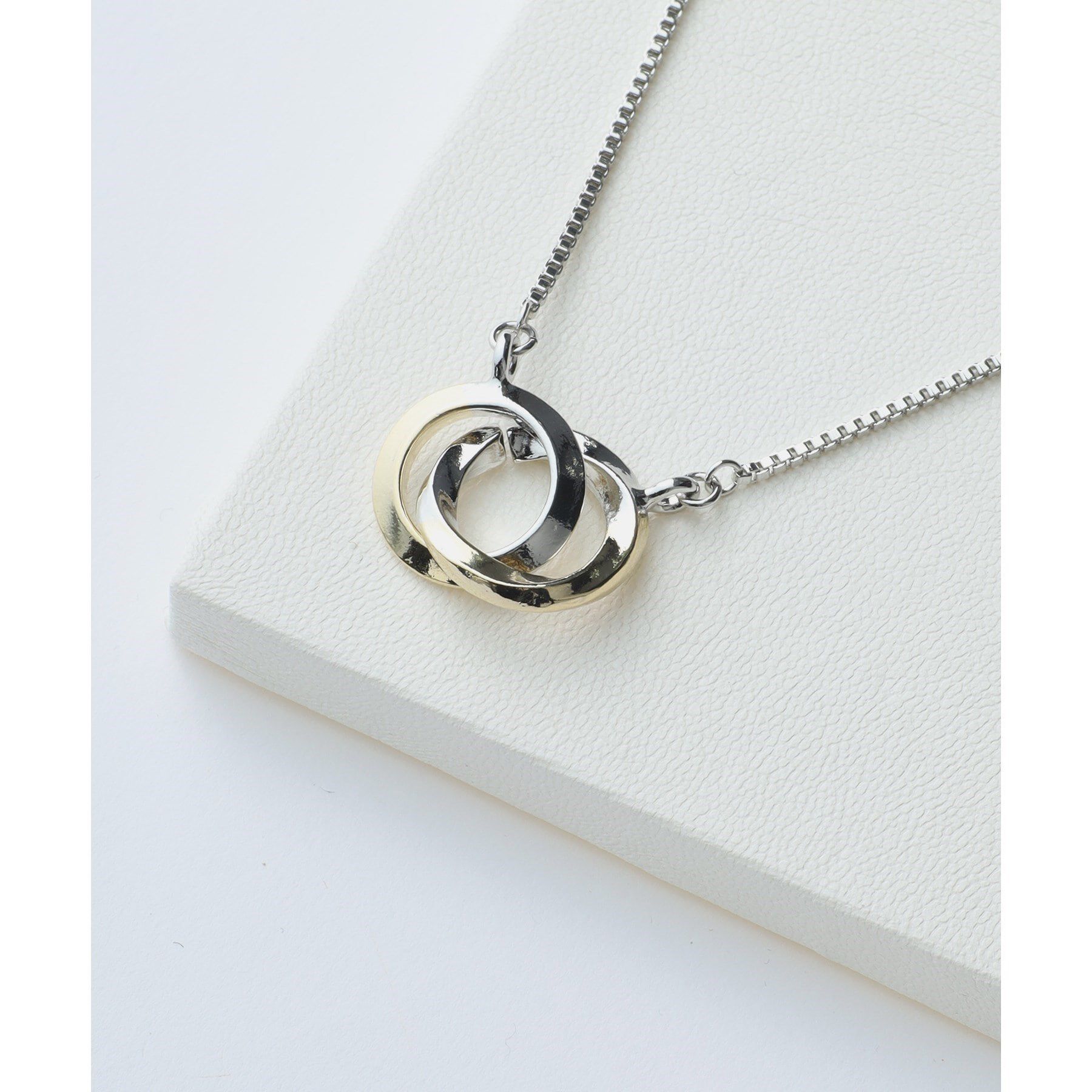 tk.TAKEO KIKUCHI「ダブルリングネックレス」|ネックレス|シルバー(106)