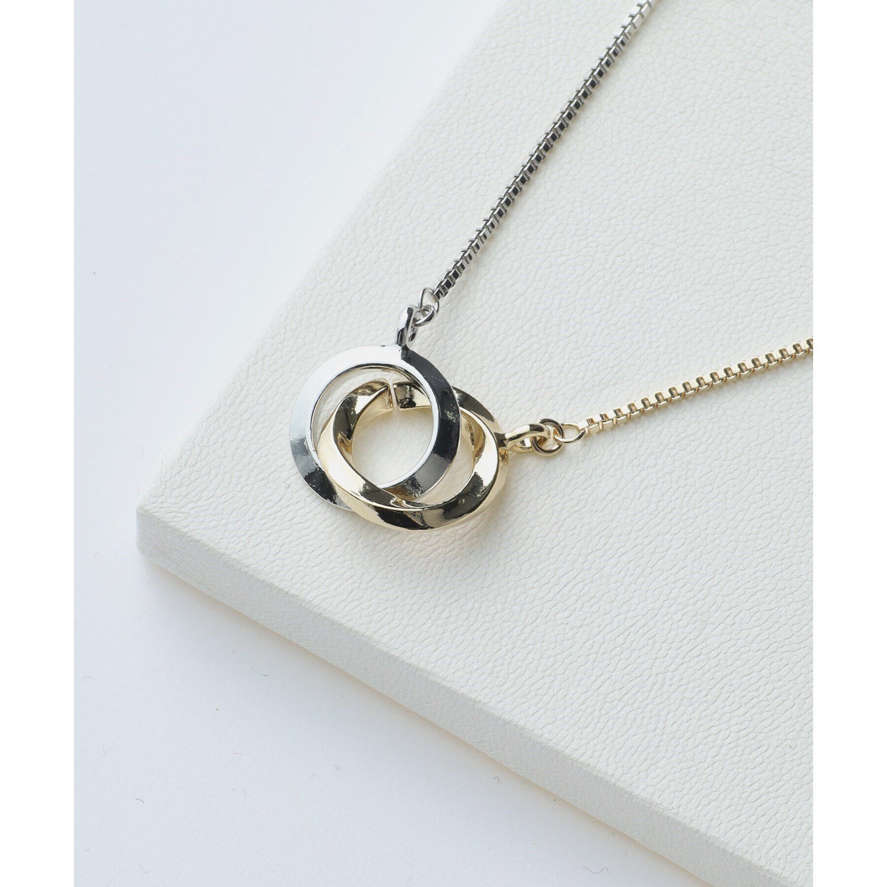 tk.TAKEO KIKUCHI「ダブルリングネックレス」|ネックレス|シルバー(506)