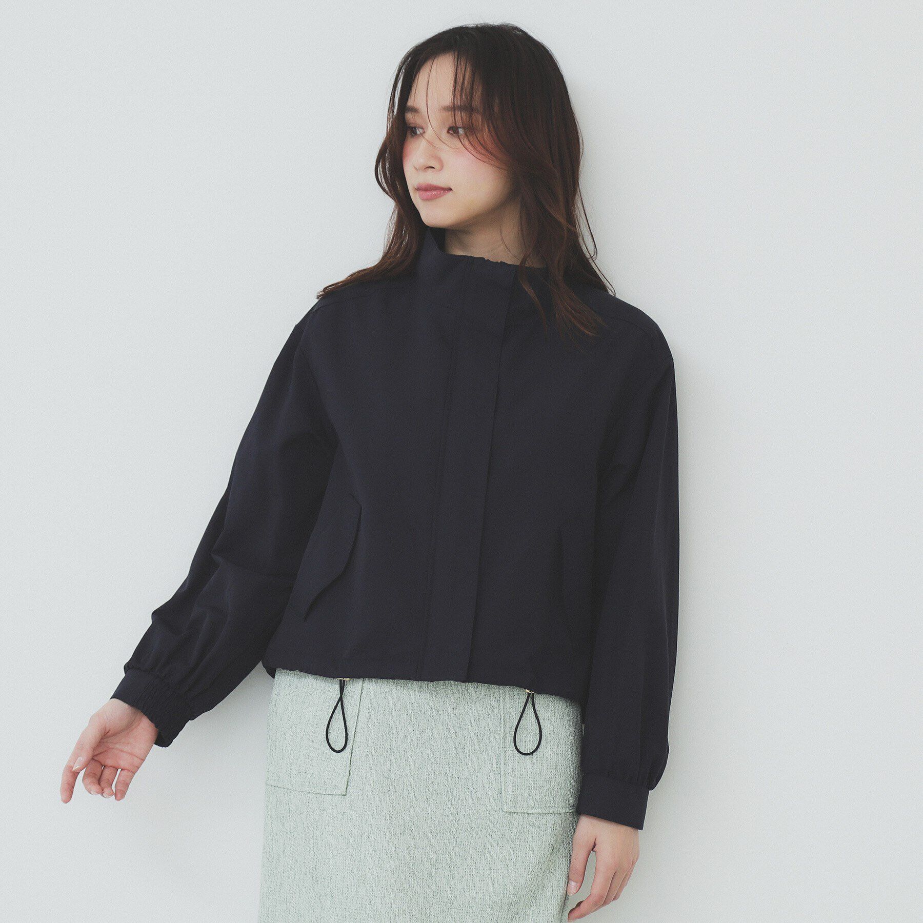 index「撥水スタンドカラーショートブルゾン【洗濯機洗い可】」|ブルゾン・スタジャン|