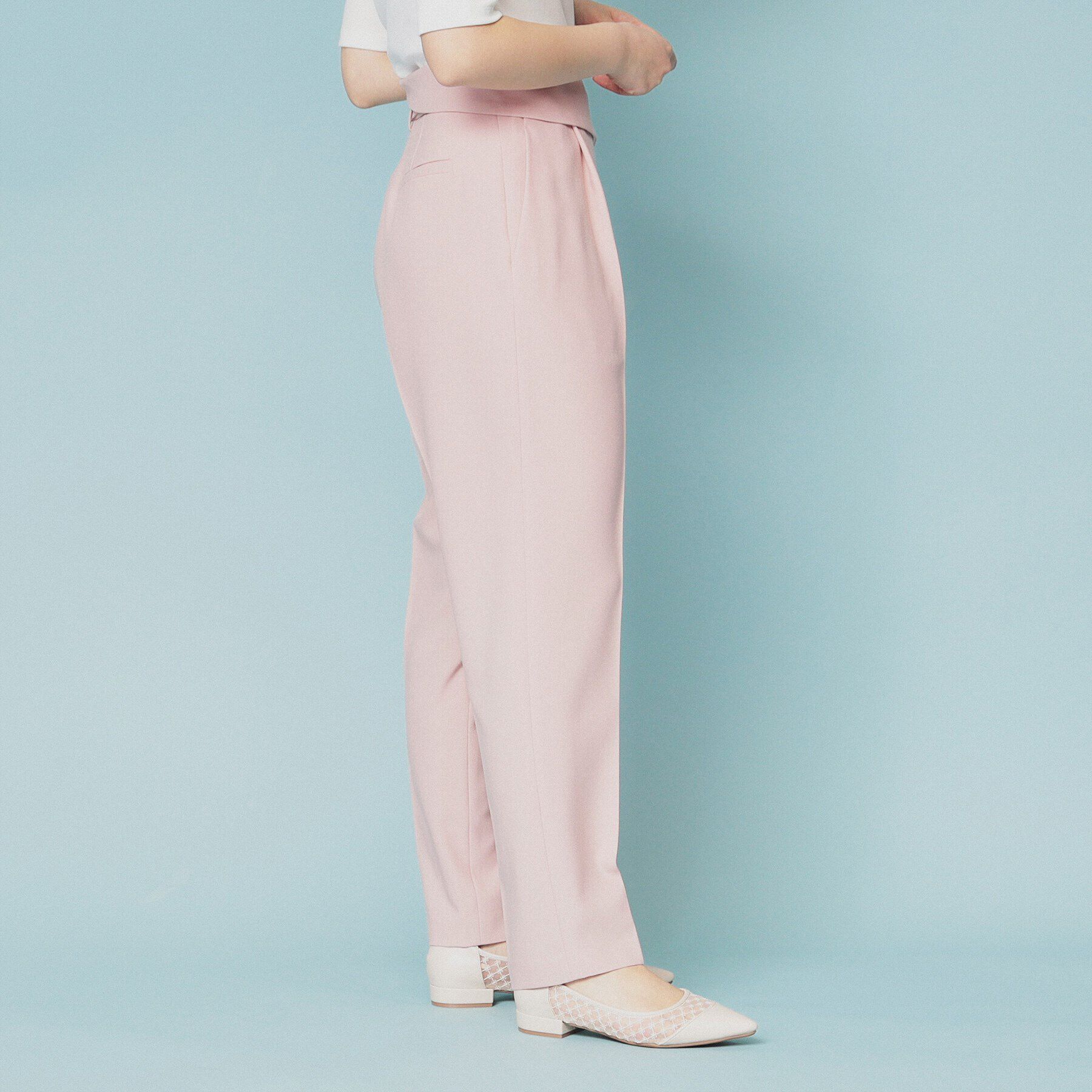 index「ウエスト折り返しテーパードパンツ【洗濯機洗い可/防シワ】」|その他|