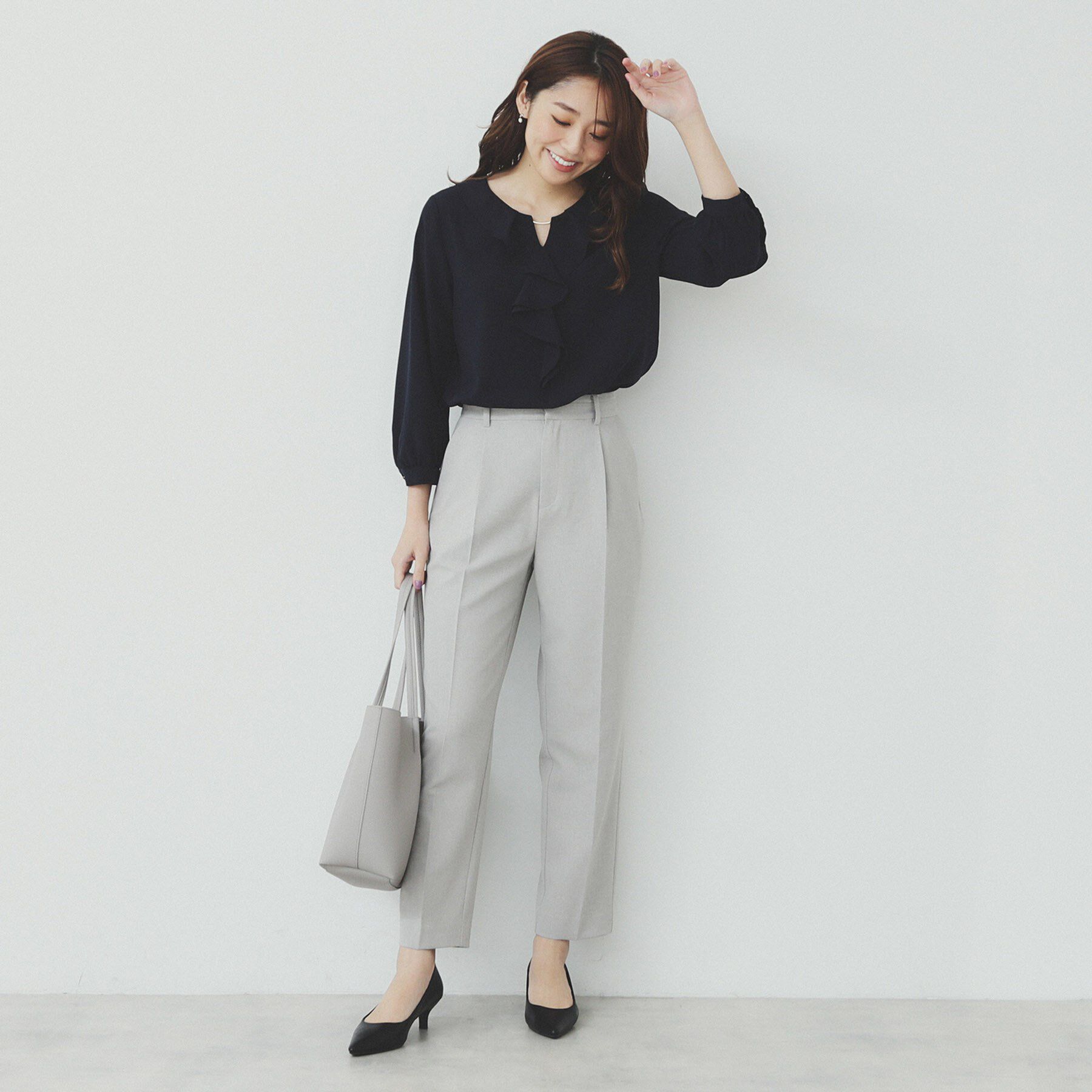 index「ストレッチテーパードパンツ/セットアップ対応可【洗濯機洗い可/イージーアイロン/抗ピル】」|その他|