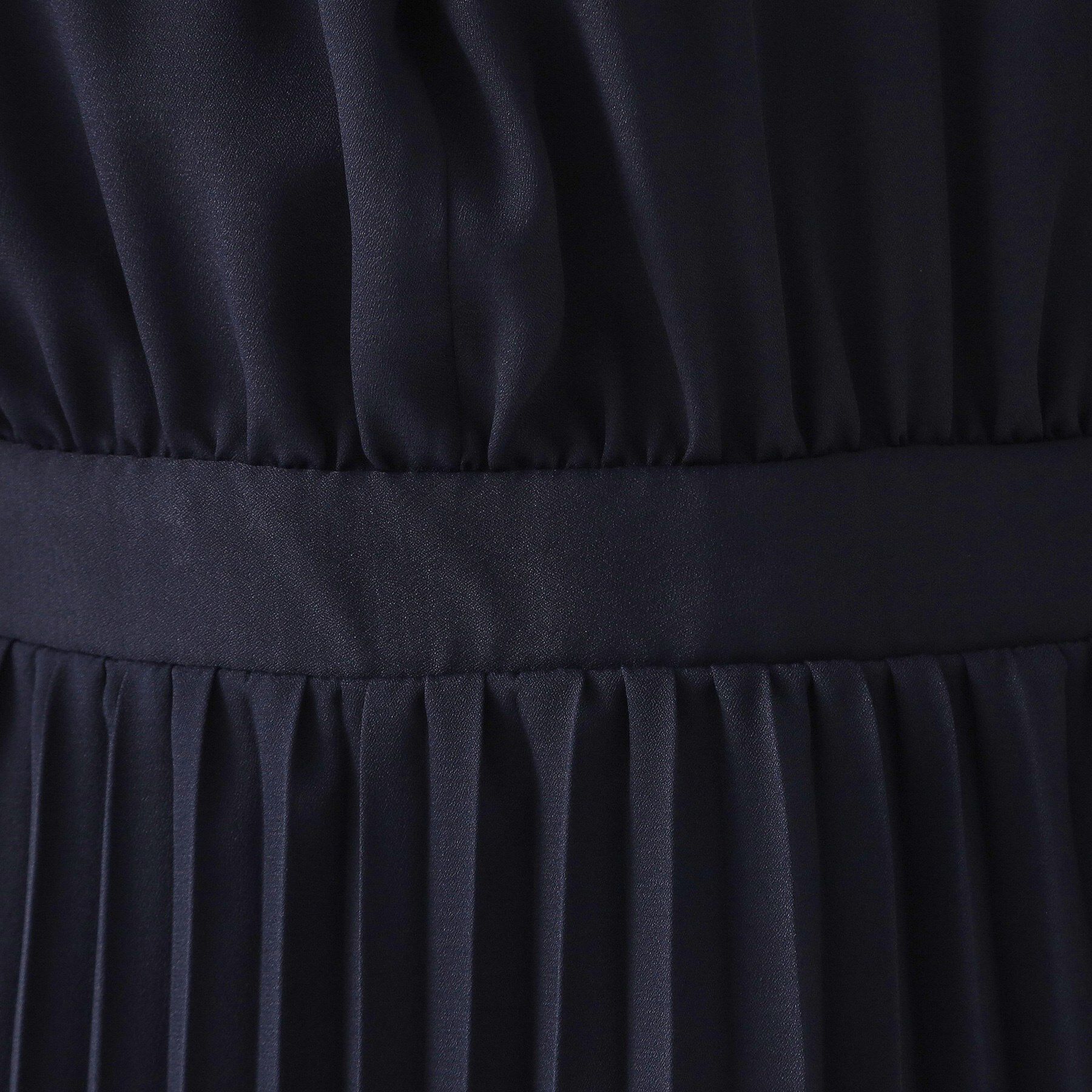 OPAQUE.CLIP「《通勤対応》ジョーゼットプリーツワンピース【洗濯機OK】」|ワンピース|