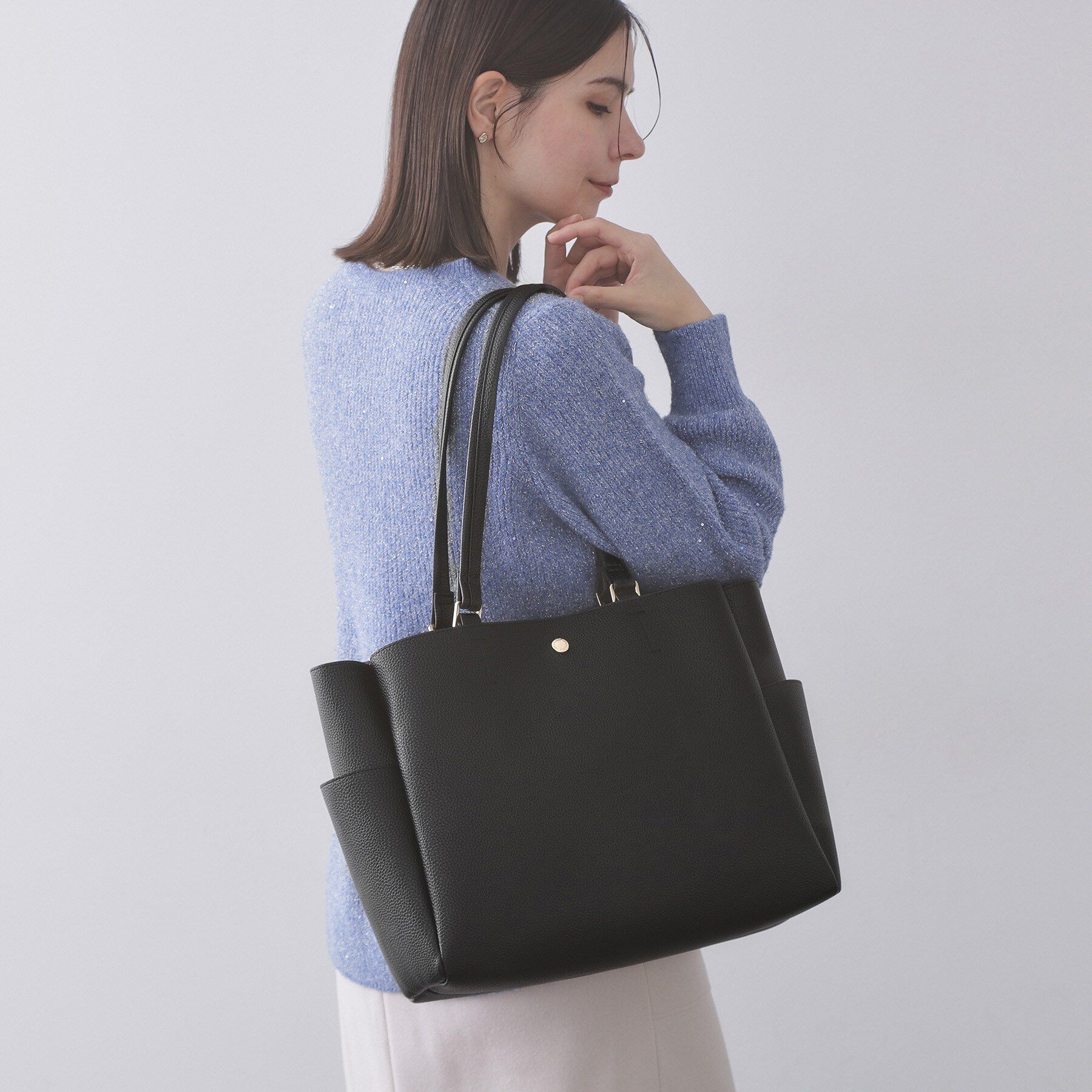 OPAQUE.CLIP「《通勤対応》大容量トートバッグ【人間工学/軽量/A4/2WAY】」|トートバッグ|