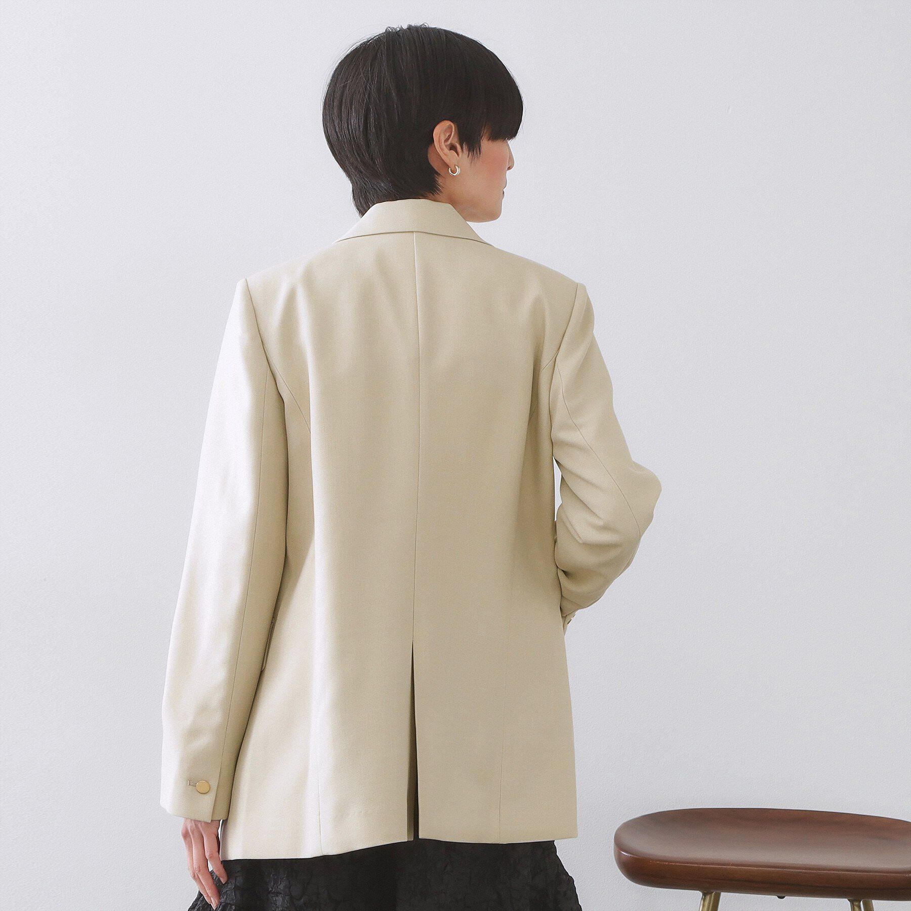 OPAQUE.CLIP「金ボタンダブルブレストテーラードジャケット/セットアップ対応【洗える】」|テーラードジャケット|