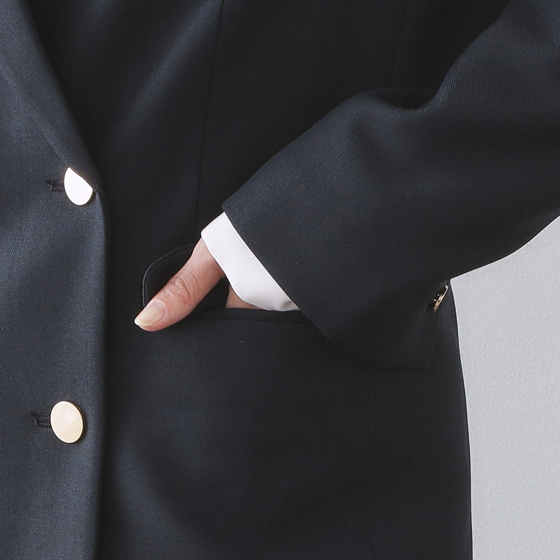 OPAQUE.CLIP「金ボタンダブルブレストテーラードジャケット/セットアップ対応【洗える】」|テーラードジャケット|