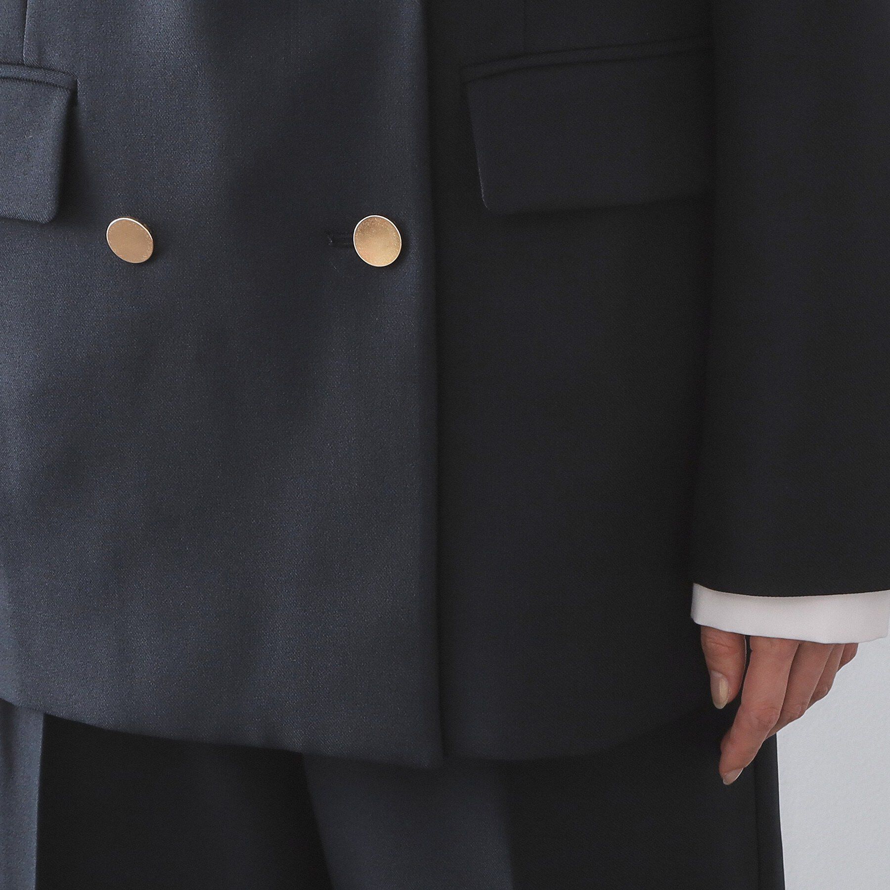 OPAQUE.CLIP「金ボタンダブルブレストテーラードジャケット/セットアップ対応【洗える】」|テーラードジャケット|