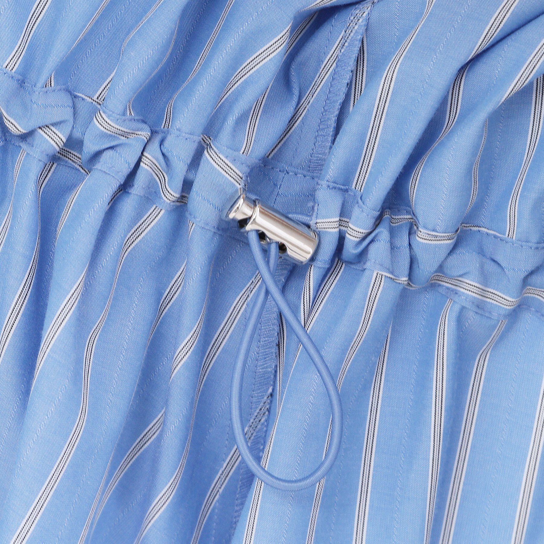 OPAQUE.CLIP「ストライプペプラムデザインブラウス【洗濯機OK】」|シャツ・ブラウス|