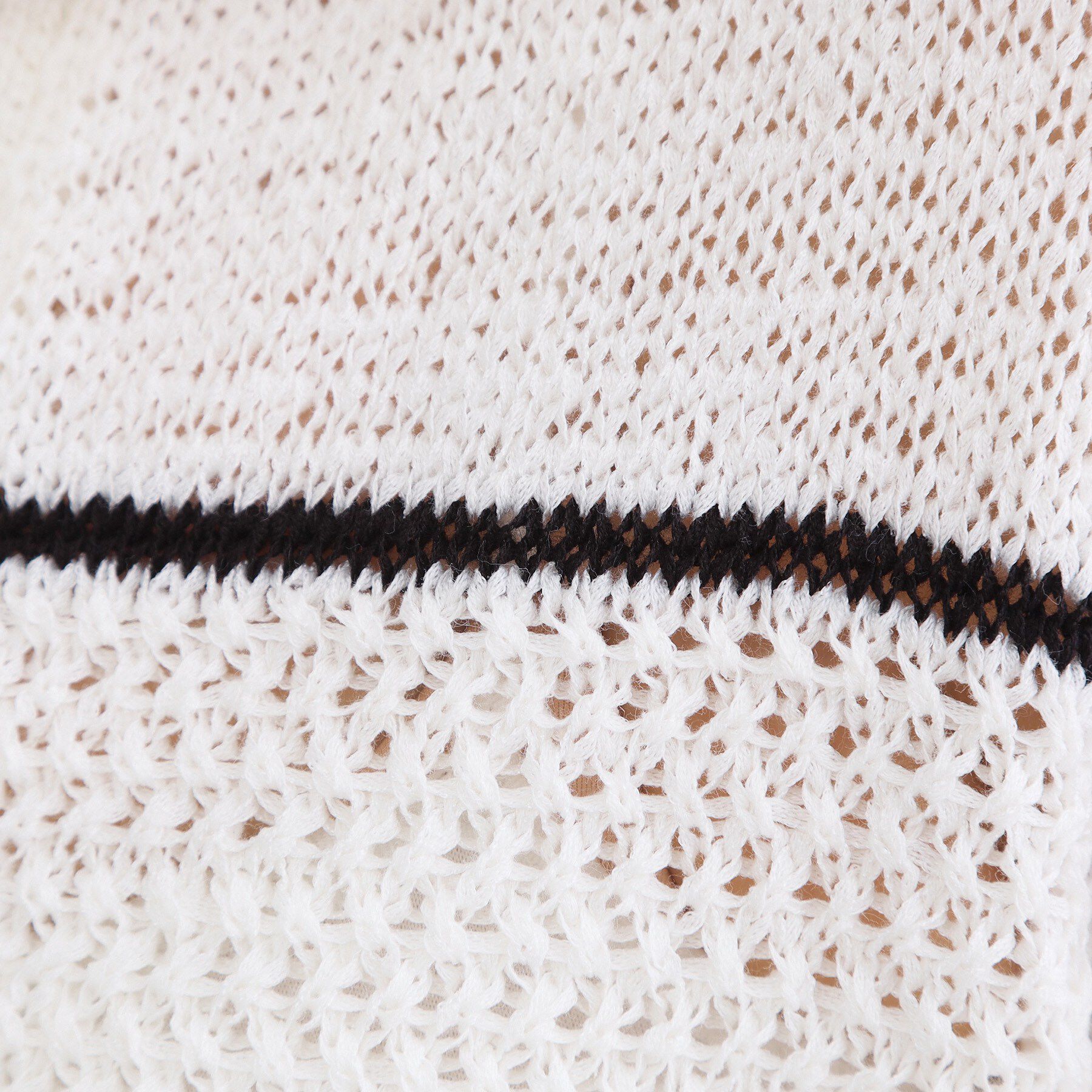 OPAQUE.CLIP「テープヤーンキーネックニット【洗濯機OK】」|ニット・セーター|