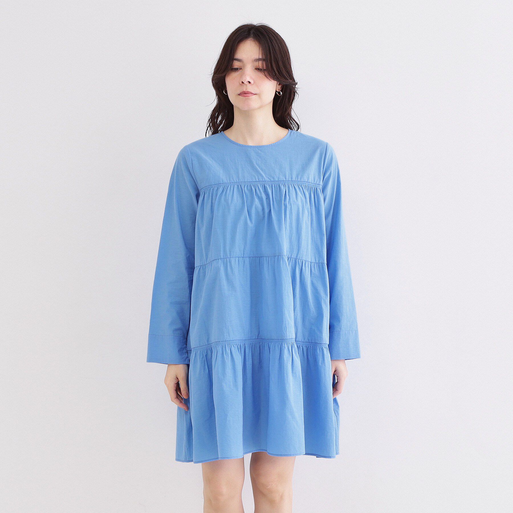 OPAQUE.CLIP「ティアードミニワンピース【洗濯機OK】」|ワンピース|