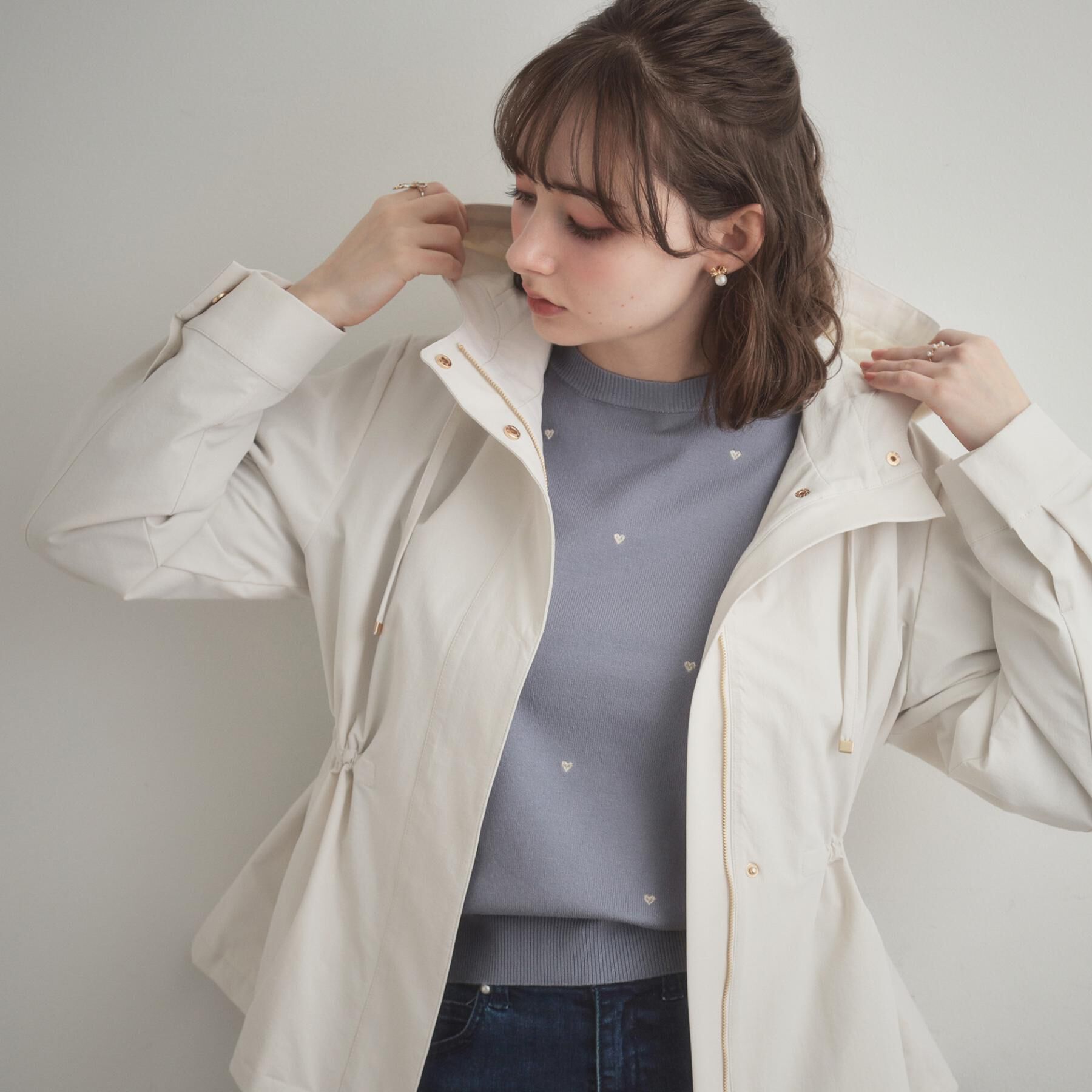 Couture broach「【撥水・洗える】愛されマンパ」|ブルゾン・スタジャン|