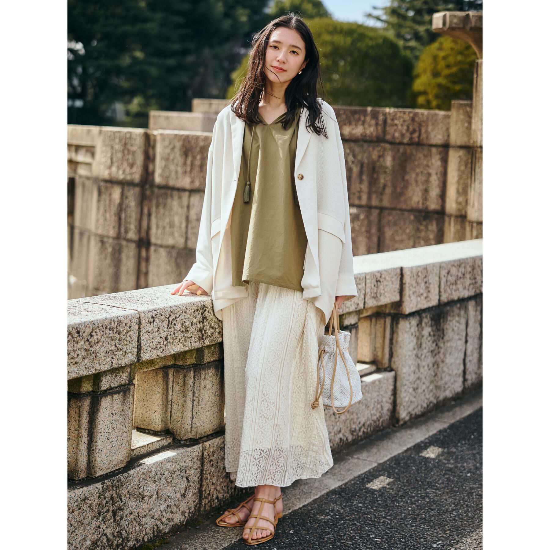 THE SHOP TK「レーススカート【洗える】」|スカート|