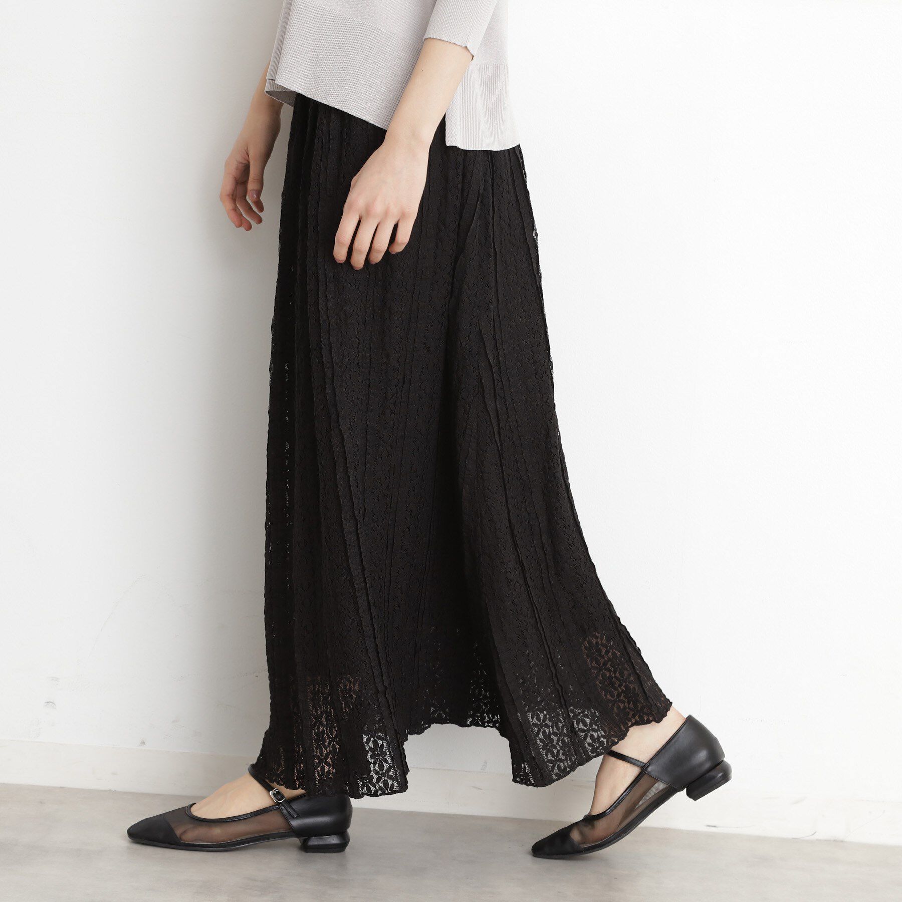 THE SHOP TK「レーススカート【洗える】」|スカート|