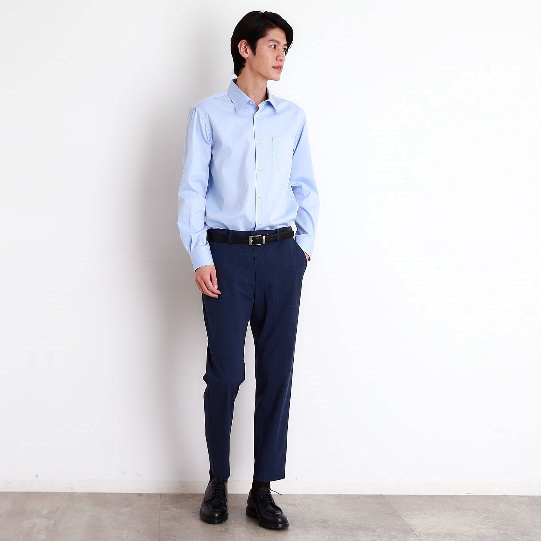 THE SHOP TK「ドレスへリンボンシャツ」|シャツ・ブラウス|