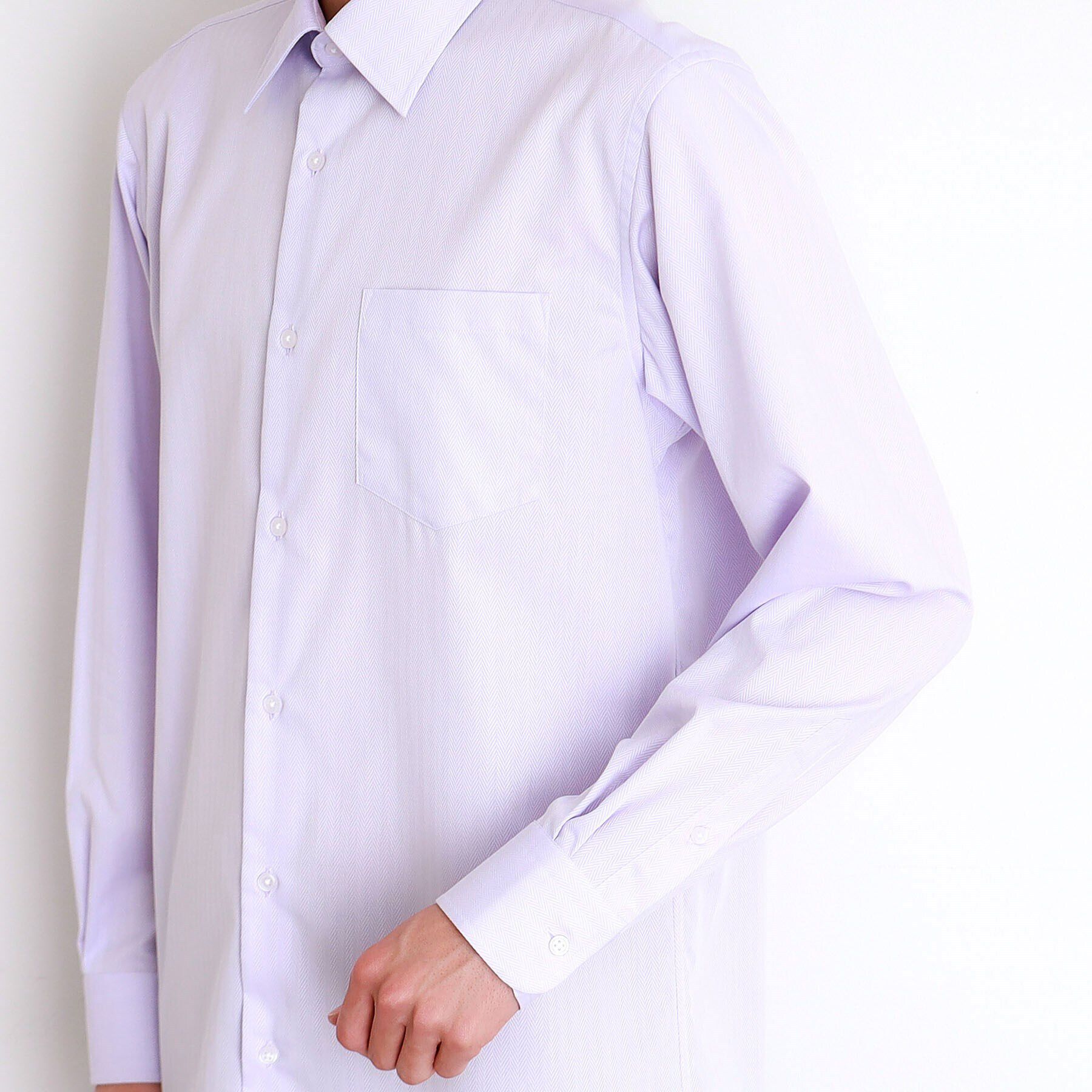 THE SHOP TK「ドレスへリンボンシャツ」|シャツ・ブラウス|