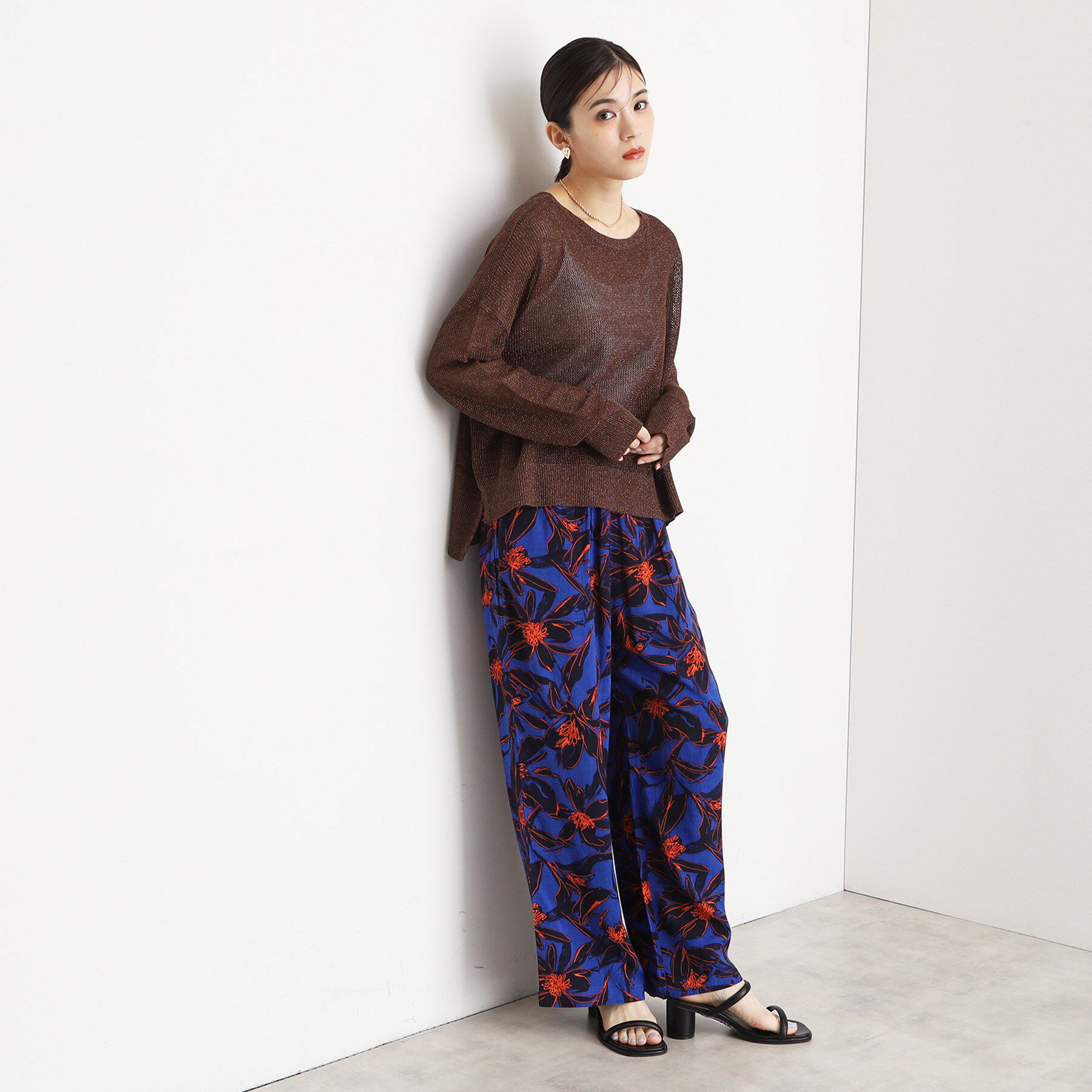 THE SHOP TK「ラメメッシュニット」|ニット・セーター|