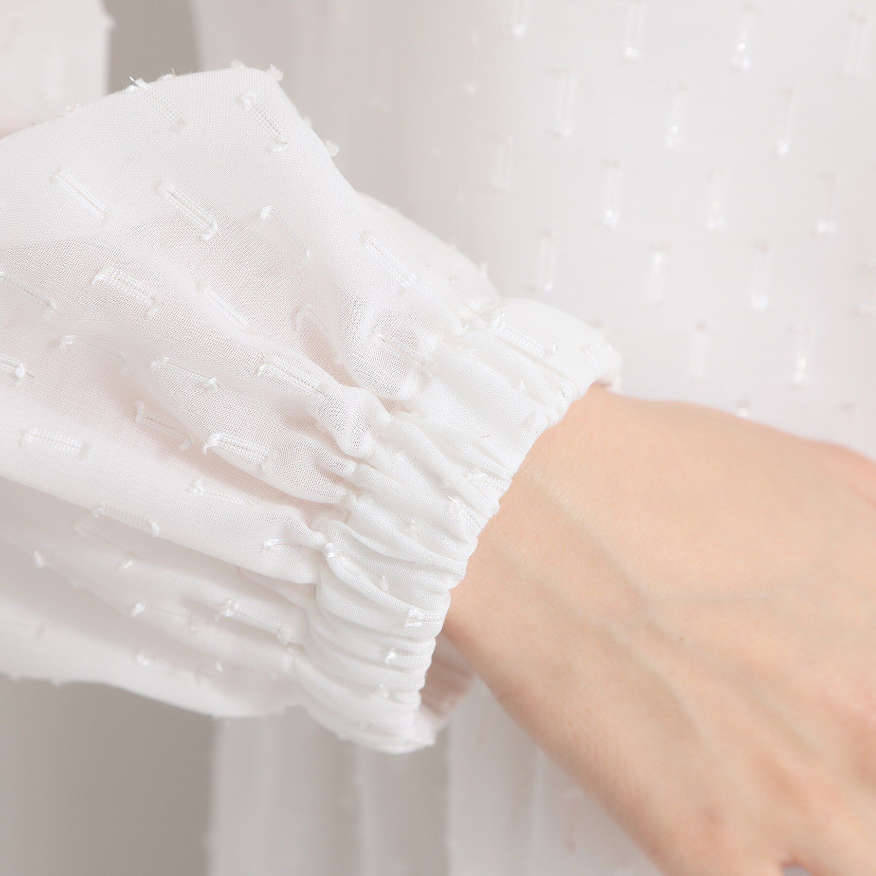 THE SHOP TK「【通勤にもカジュアルにも】シフォンジャカードブラウス」|シャツ・ブラウス|