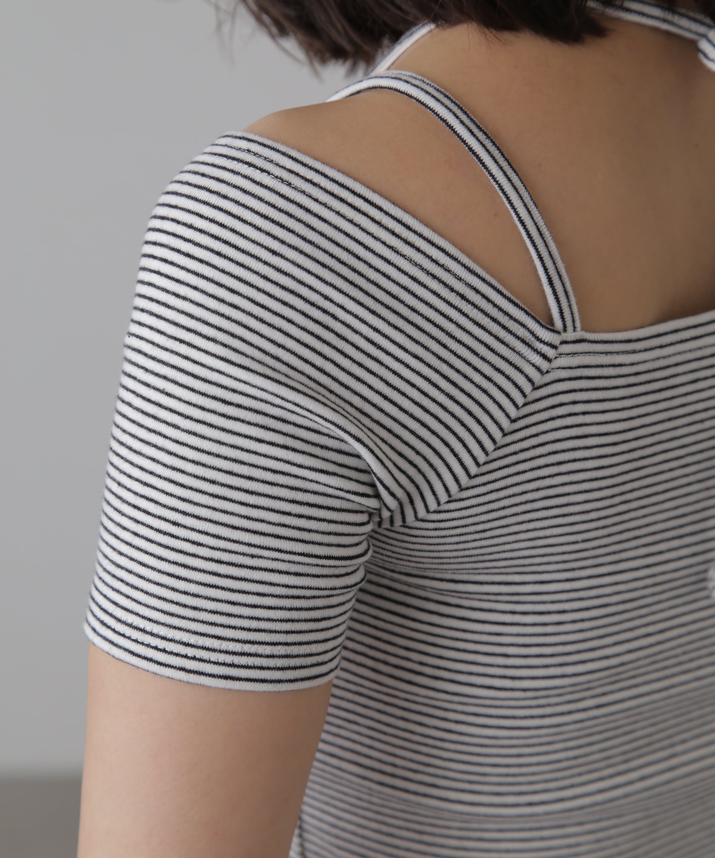  「オフショルホルターネックカットソー」|Tシャツ・カットソー|