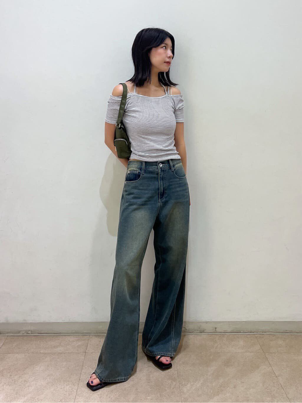  「オフショルホルターネックカットソー」|Tシャツ・カットソー|