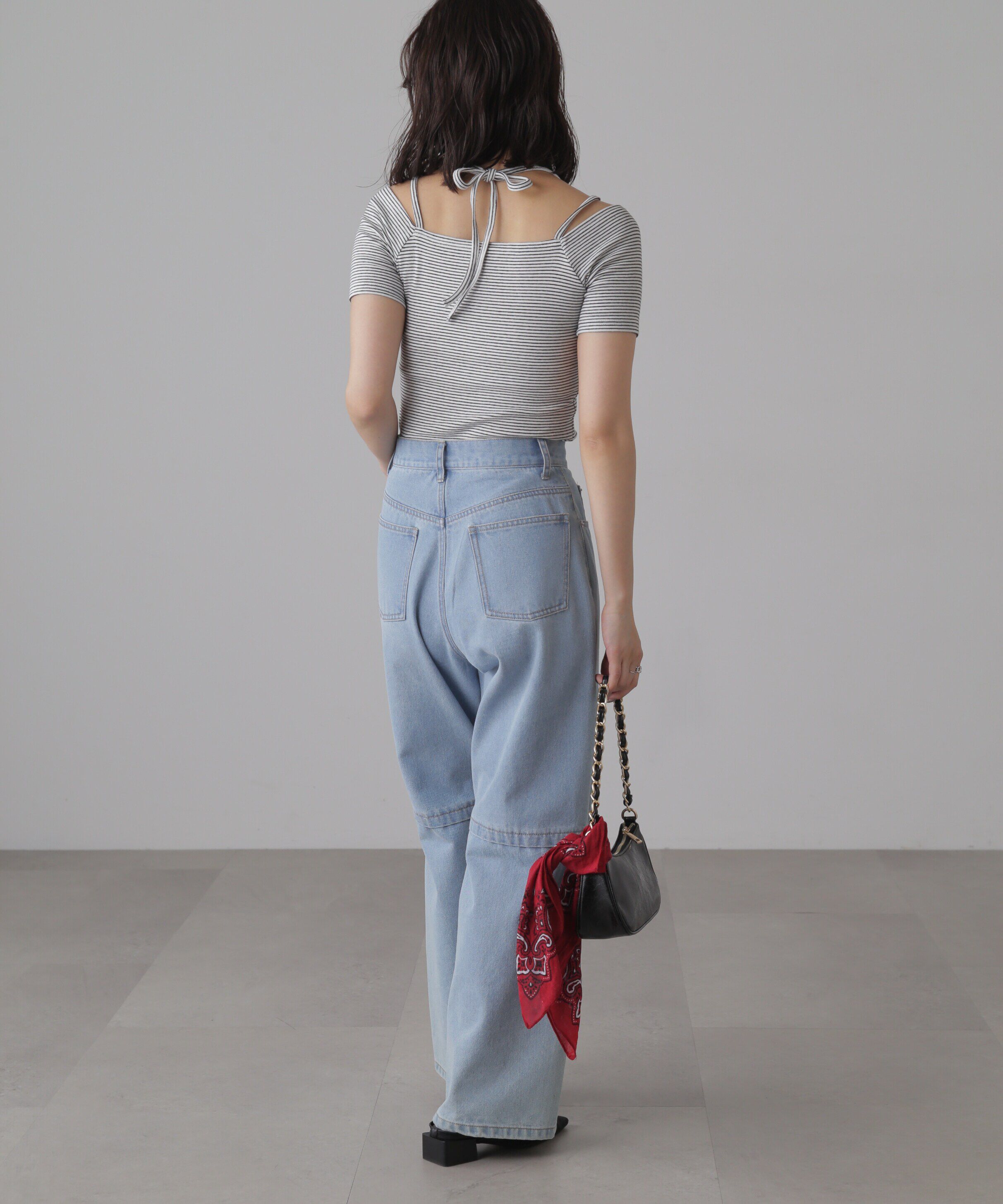  「オフショルホルターネックカットソー」|Tシャツ・カットソー|