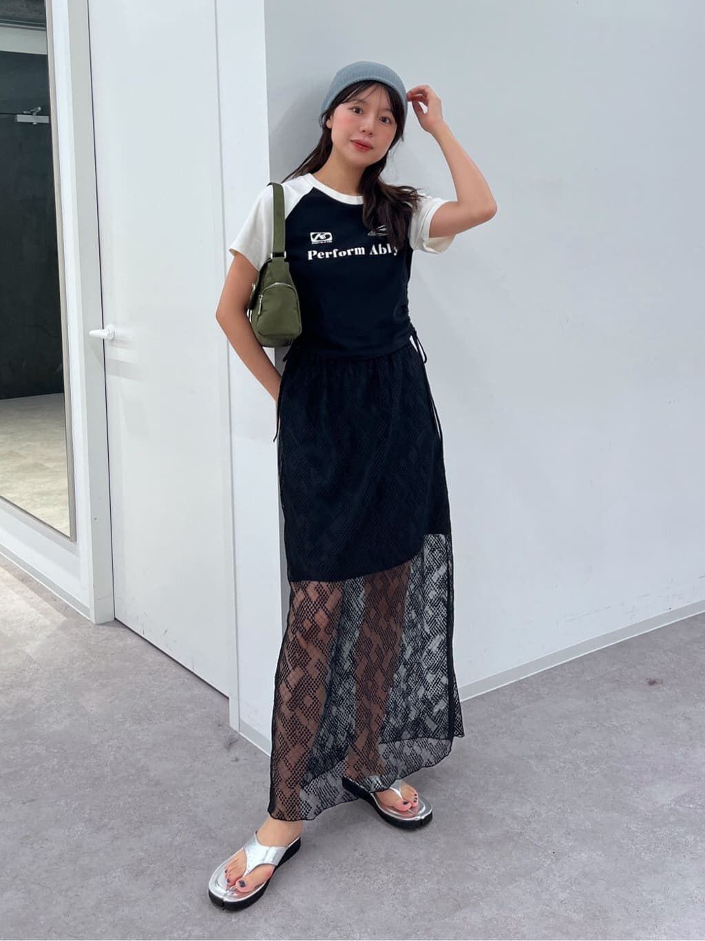  「チュールジャガードレイヤードスカート」|スカート|