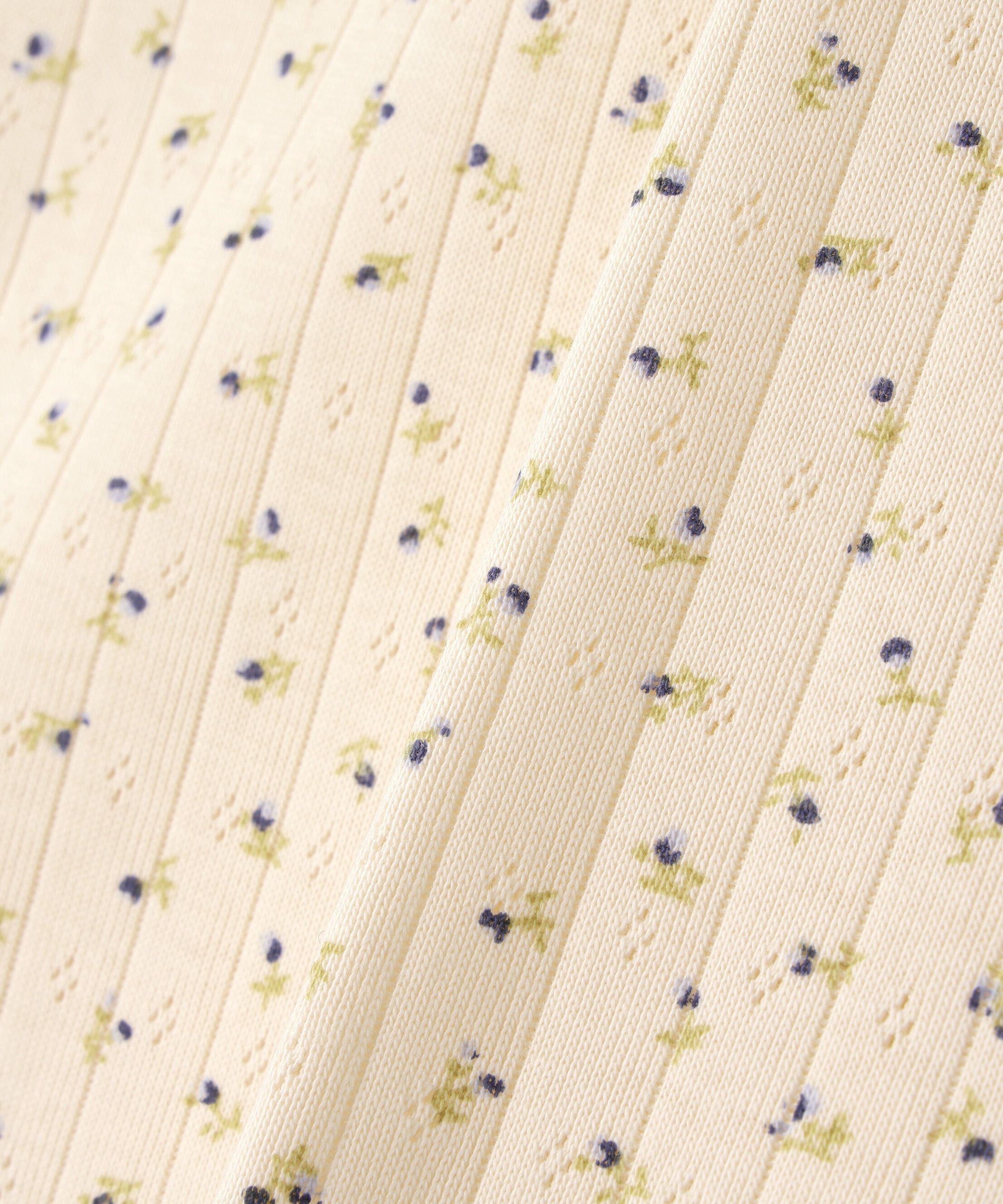  「花柄レーステレコタンクトップ」|Tシャツ・カットソー|