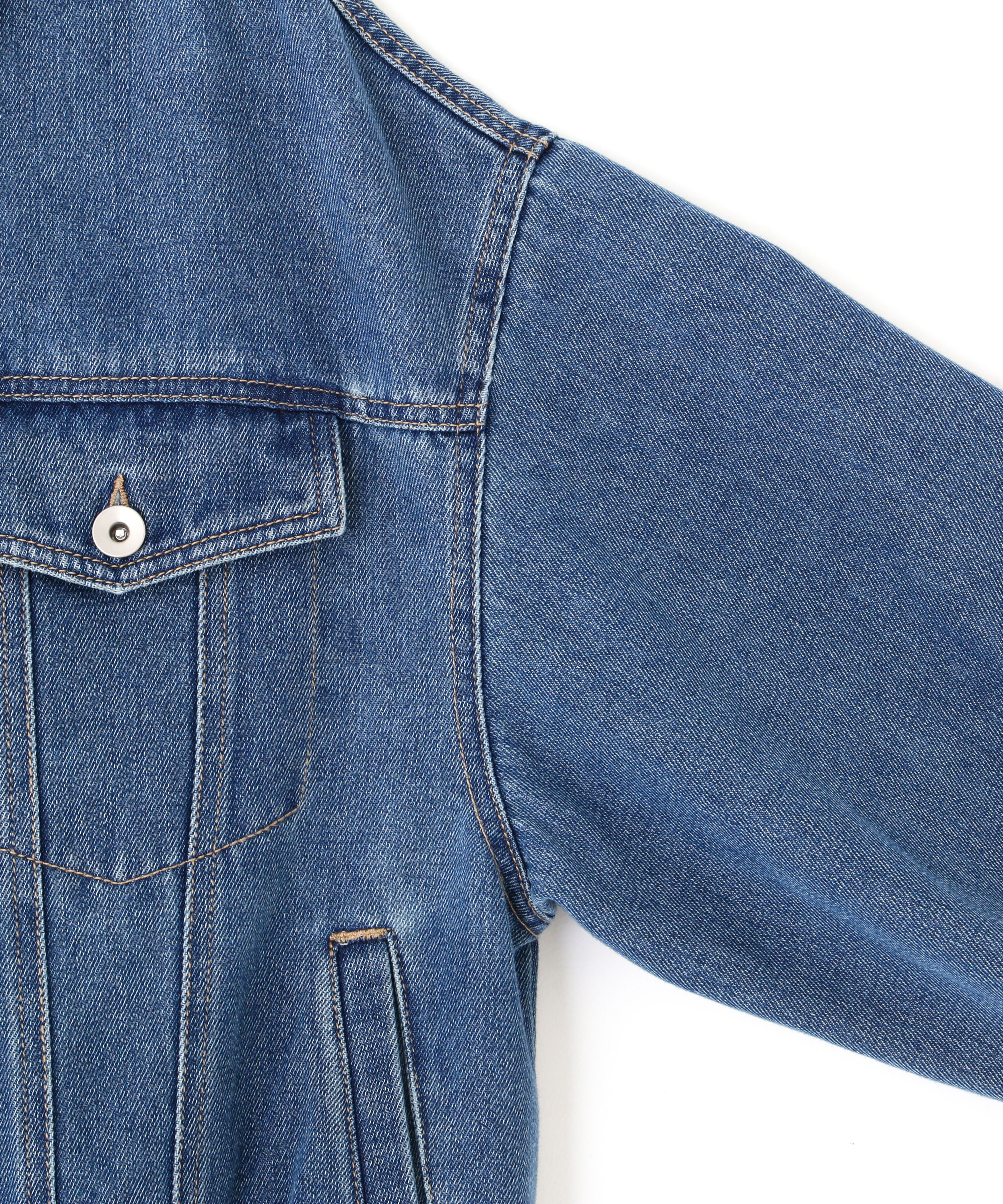  「オーバーサイズデニムジャケット」|ブルゾン・スタジャン|