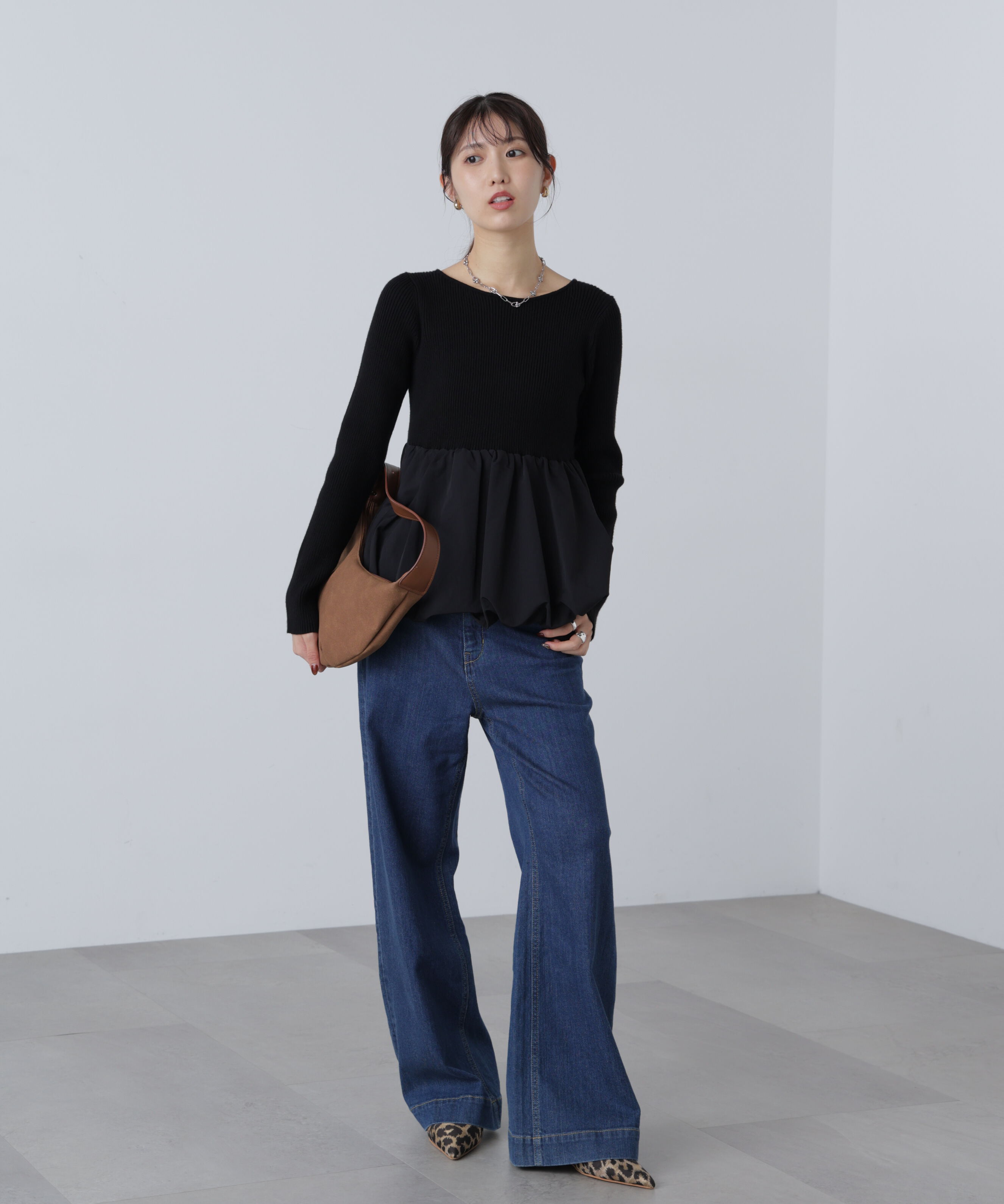  「ペプラムバルーンニット」|ニット・セーター|