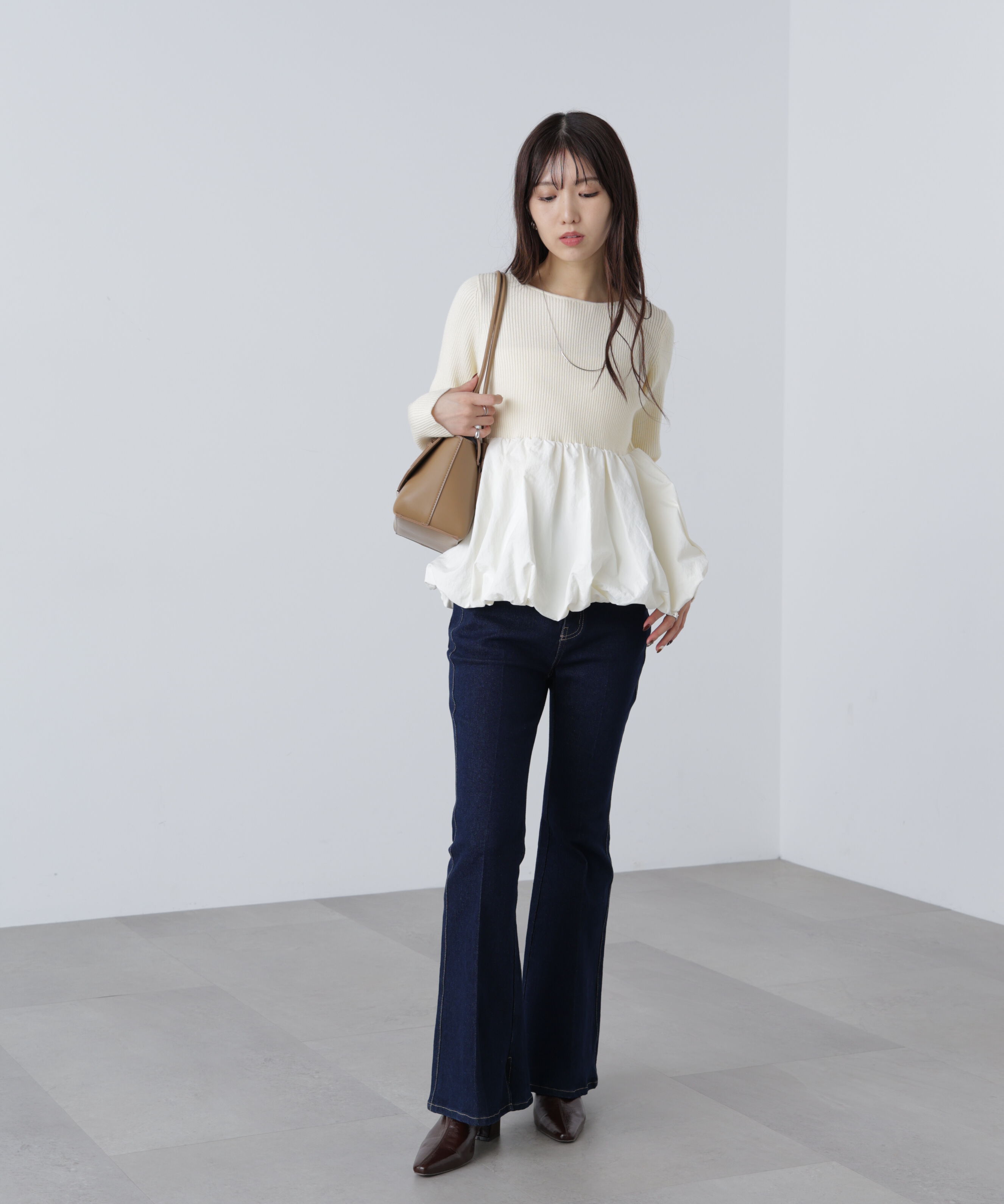  「ペプラムバルーンニット」|ニット・セーター|