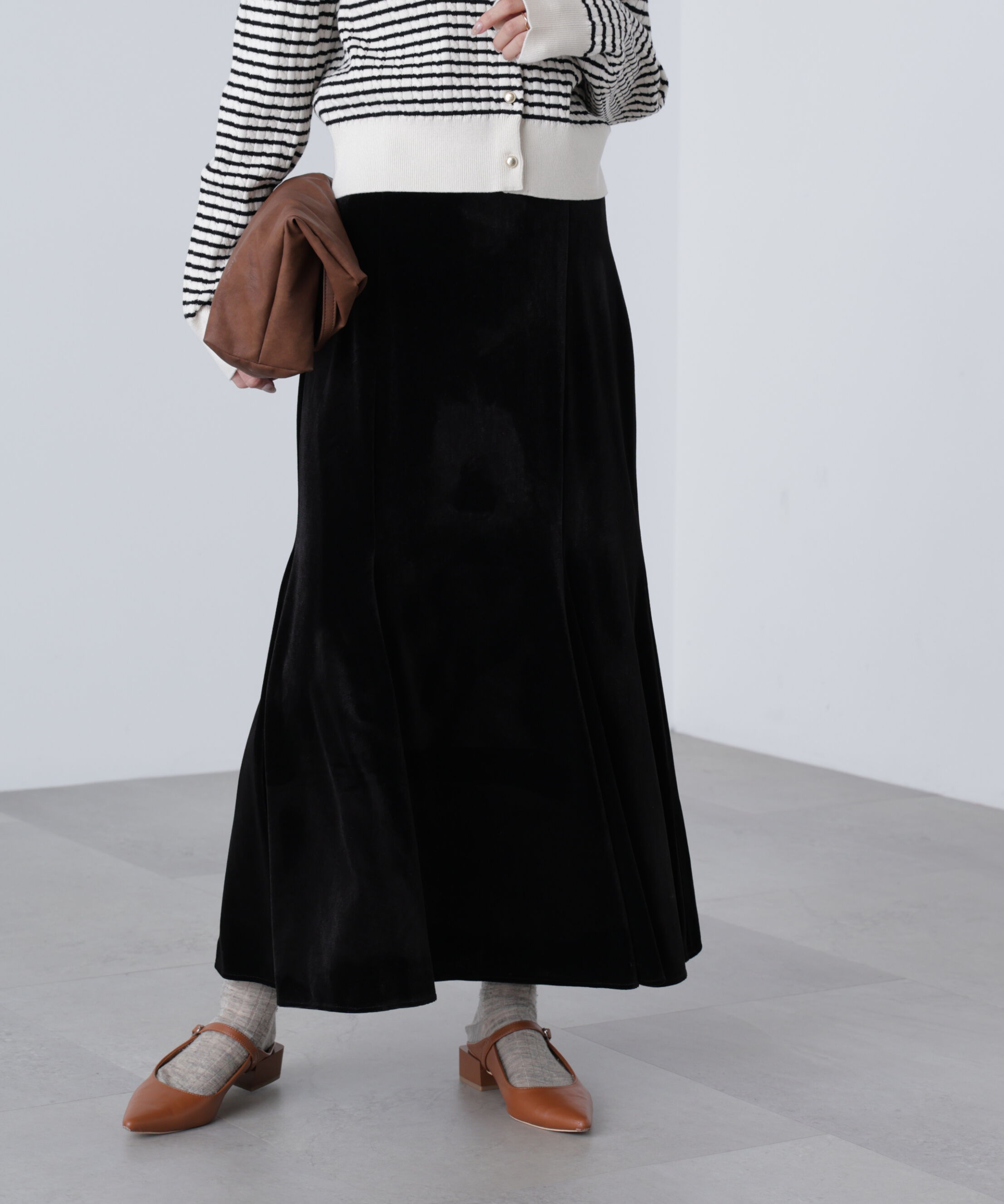  「ベロアマーメイドスカート」|スカート|