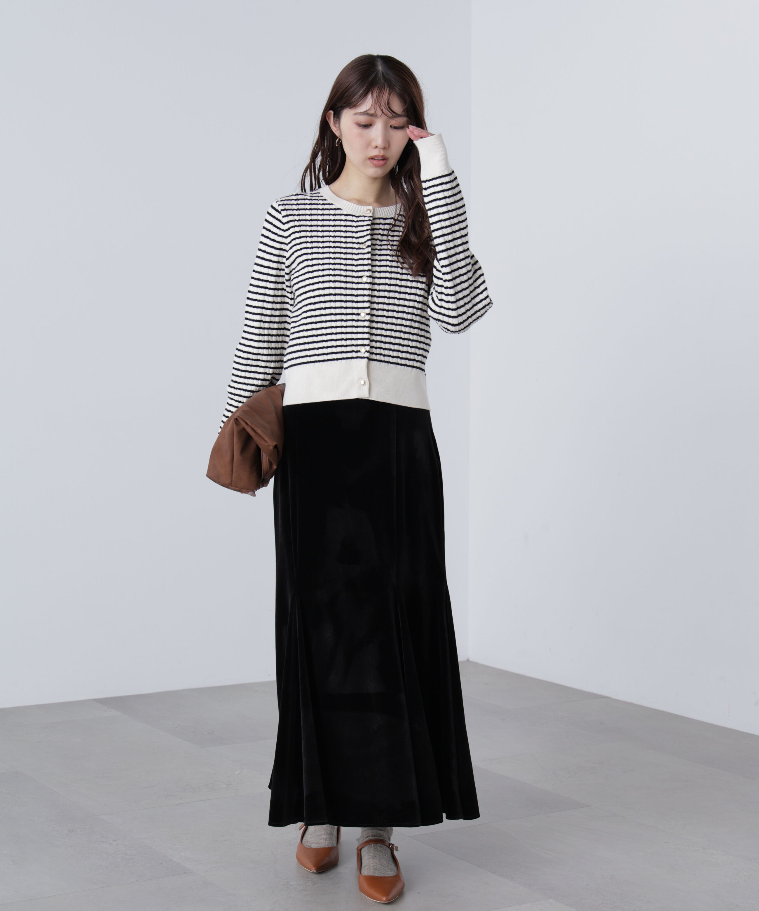  「ベロアマーメイドスカート」|スカート|