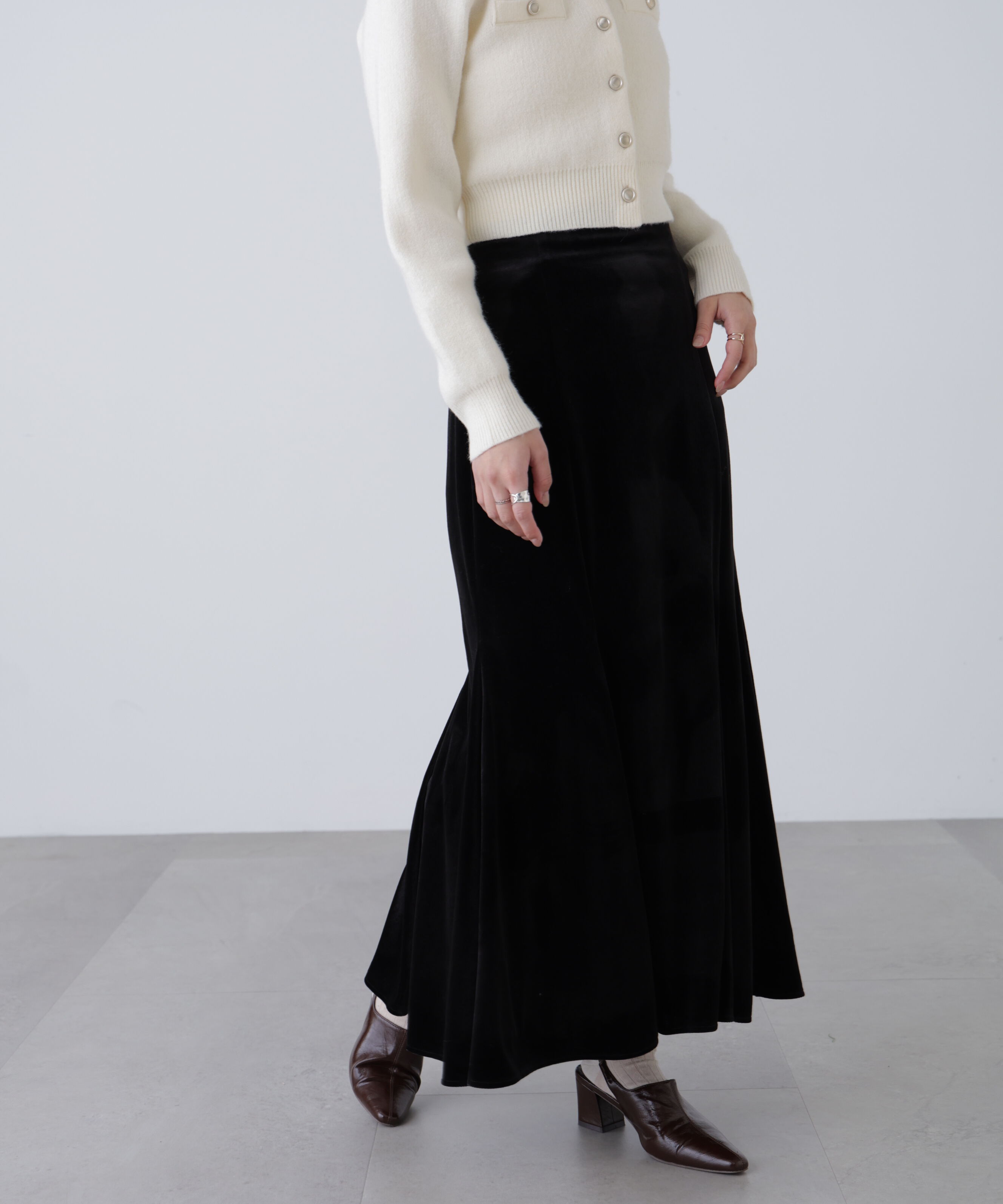  「ベロアマーメイドスカート」|スカート|