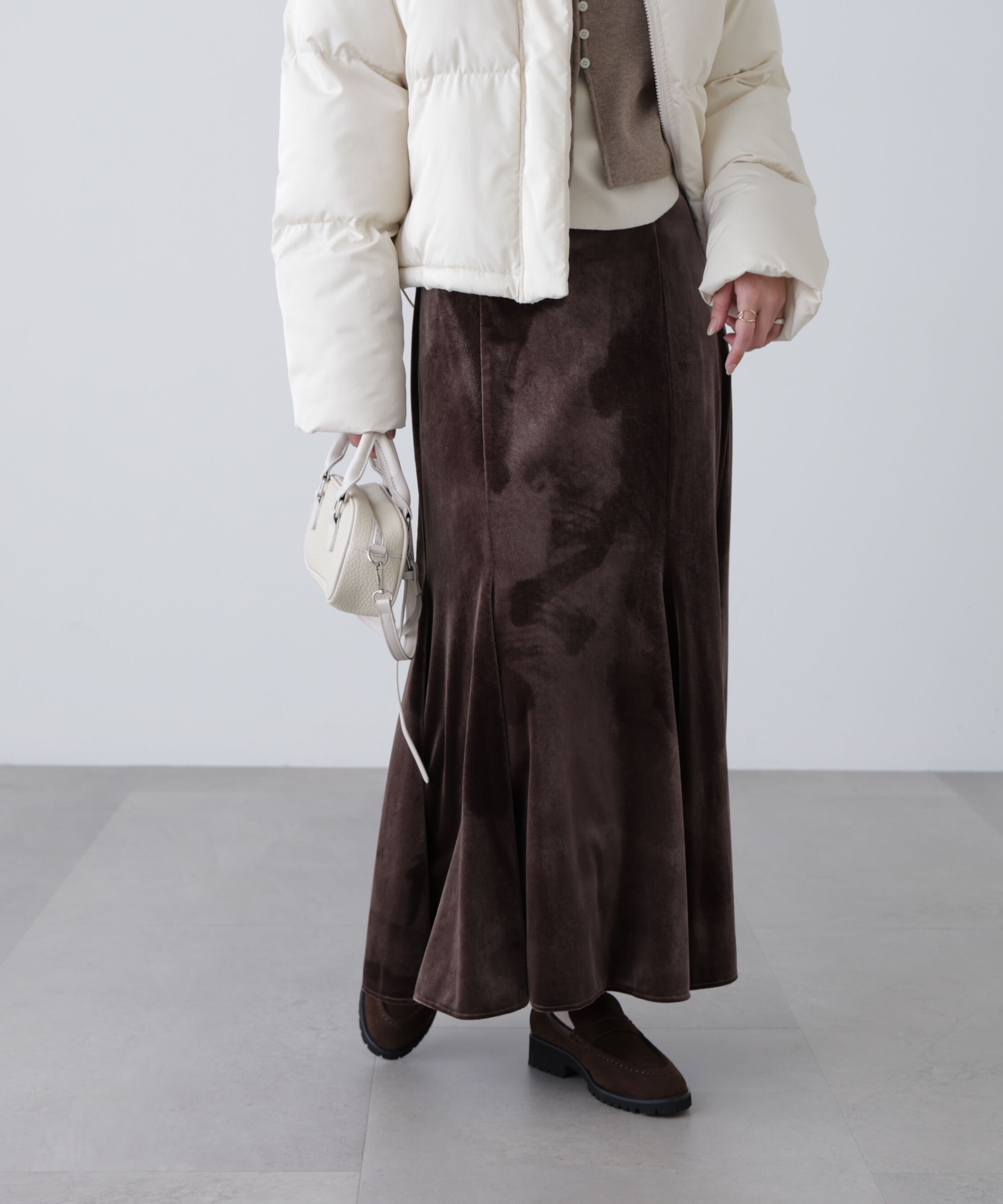  「ベロアマーメイドスカート」|スカート|