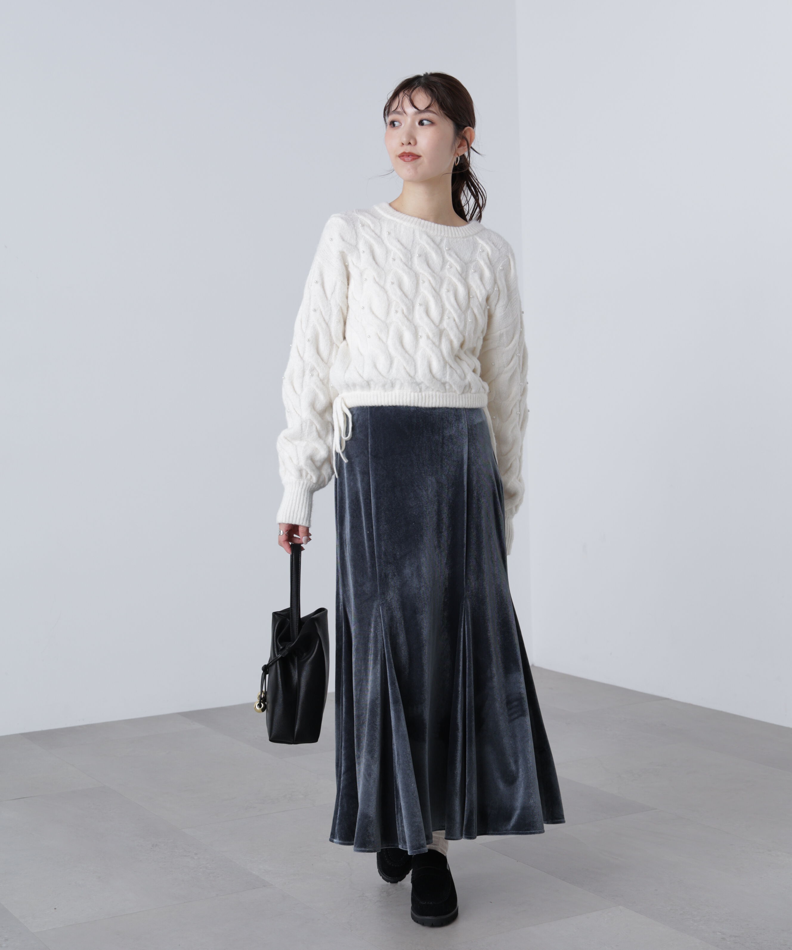  「ベロアマーメイドスカート」|スカート|