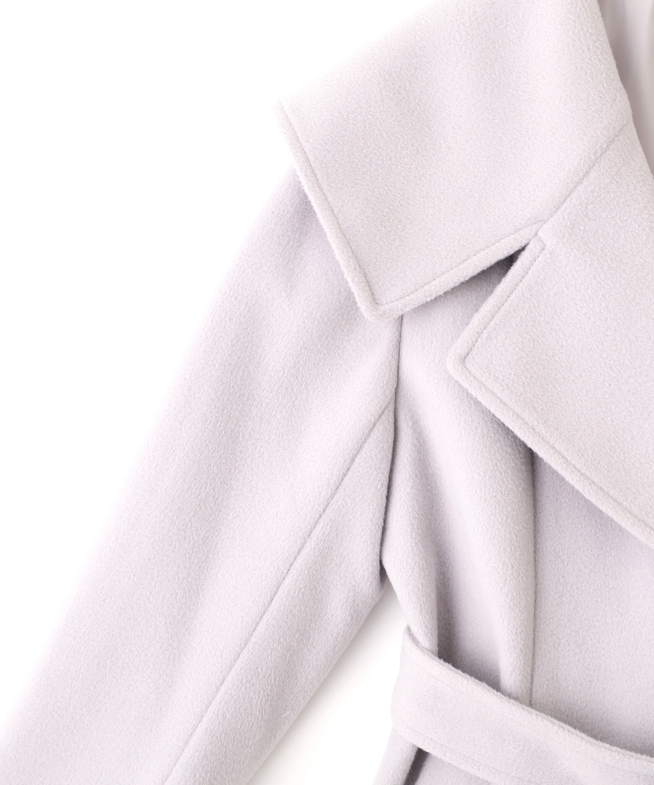  「ビジュー釦ビッグカラーショートコート」|その他|