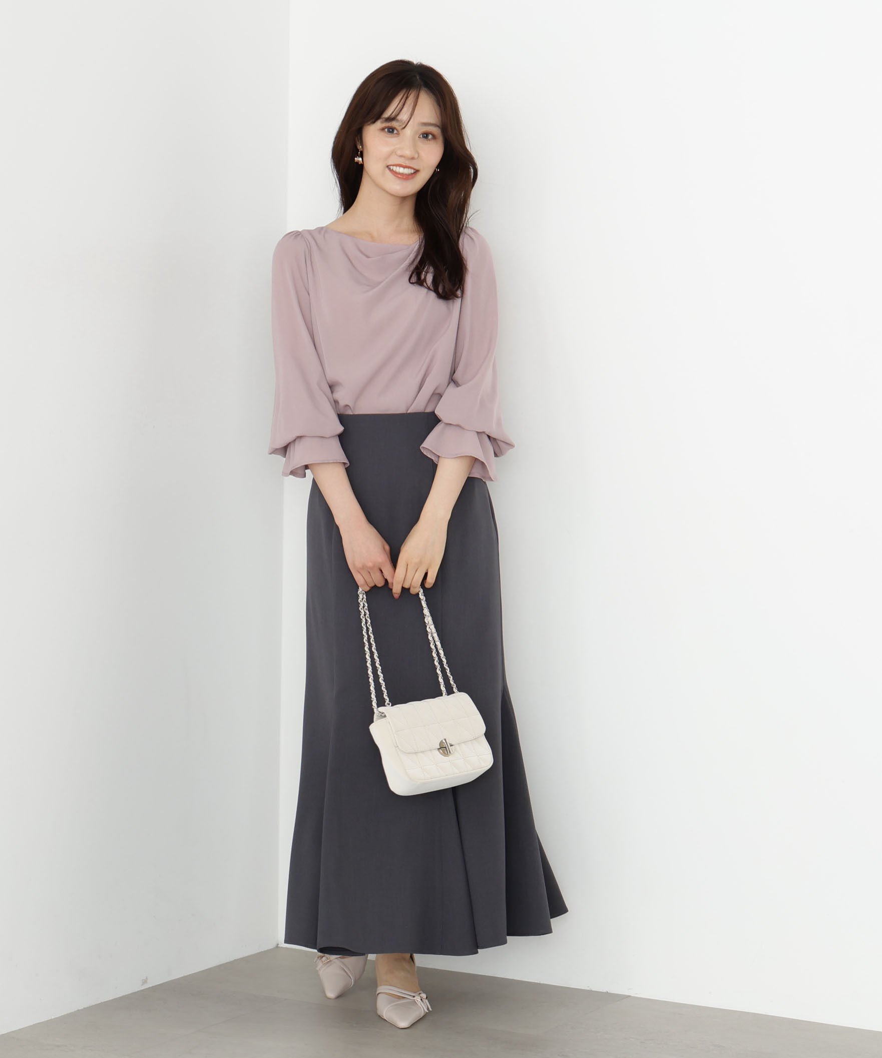 PROPORTION BODY DRESSING「バックレースアップマーメイドスカート 25AW」|スカート|