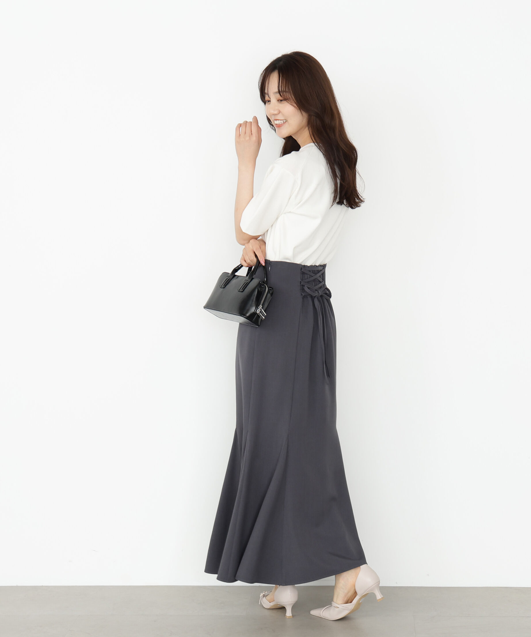 PROPORTION BODY DRESSING「バックレースアップマーメイドスカート 25AW」|スカート|