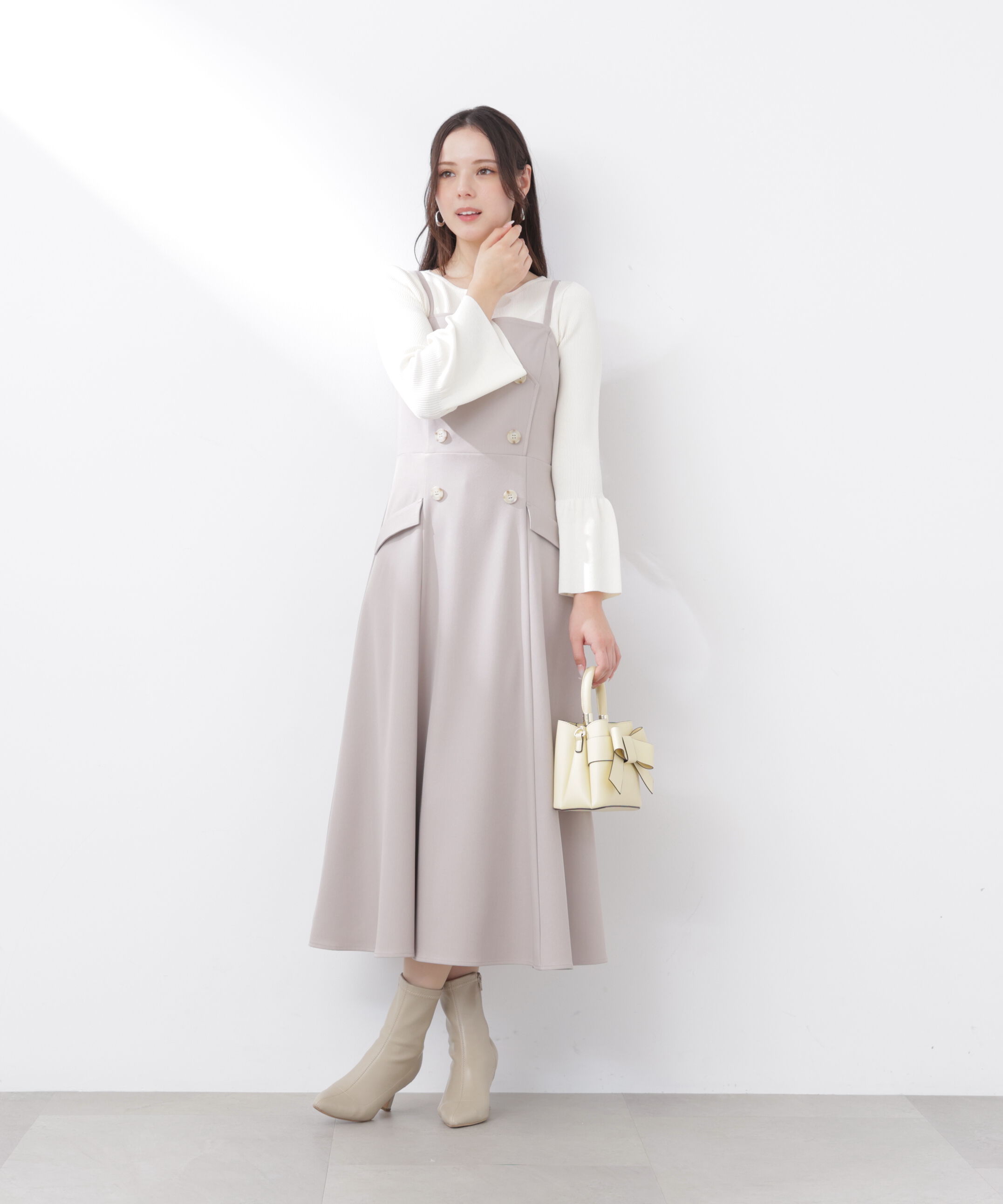 PROPORTION BODY DRESSING「フォルムスリーブニット　26SS」|ニット・セーター|