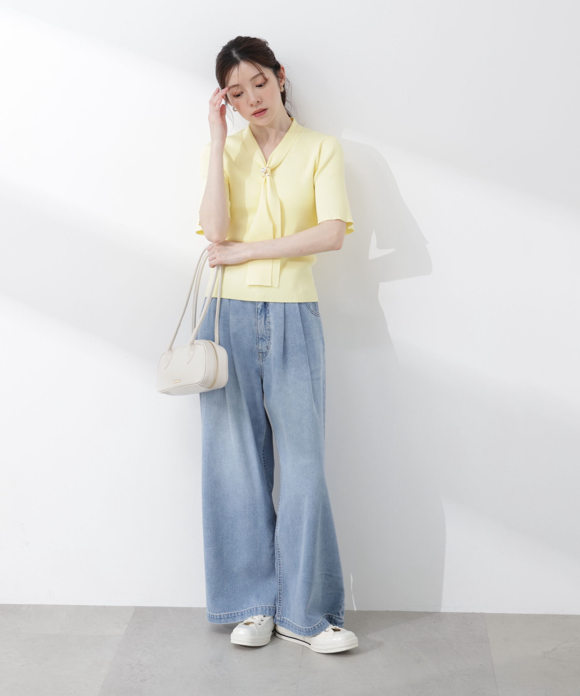 PROPORTION BODY DRESSING「〈a/mie〉ハイウエストタックバギーパンツ 26SS」|その他|