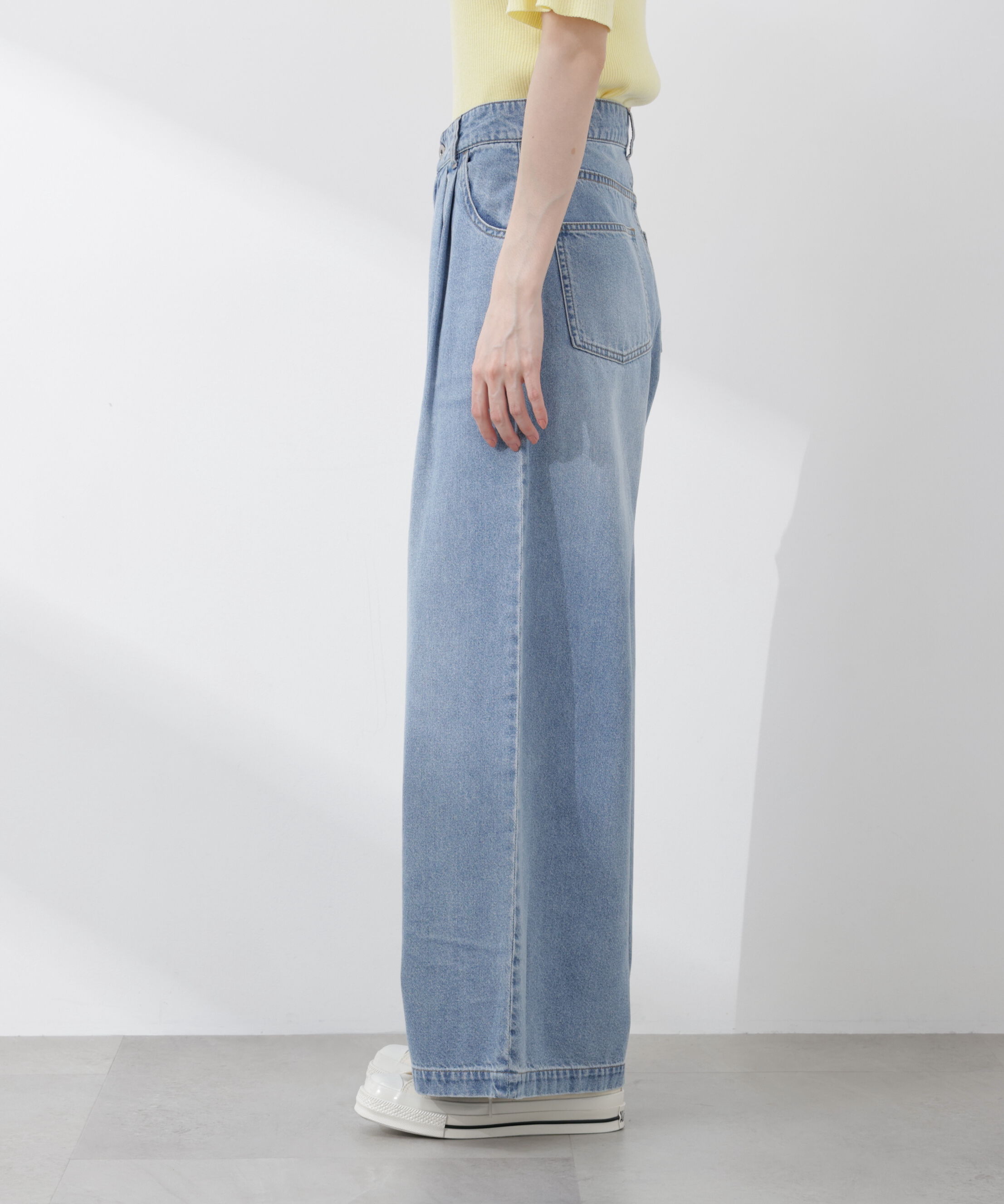 PROPORTION BODY DRESSING「〈a/mie〉ハイウエストタックバギーパンツ 26SS」|その他|