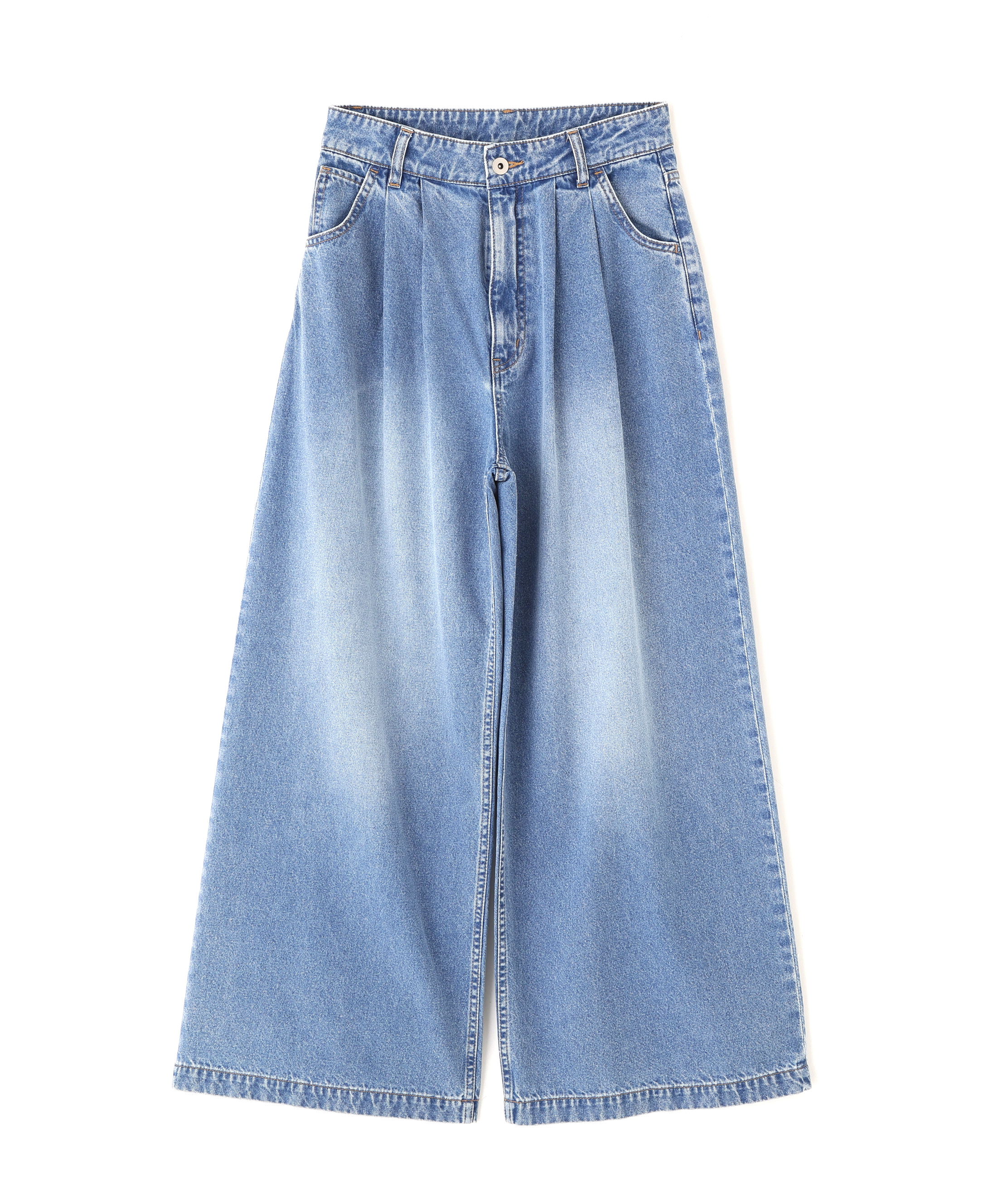 PROPORTION BODY DRESSING「〈a/mie〉ハイウエストタックバギーパンツ 26SS」|その他|ブルー②1